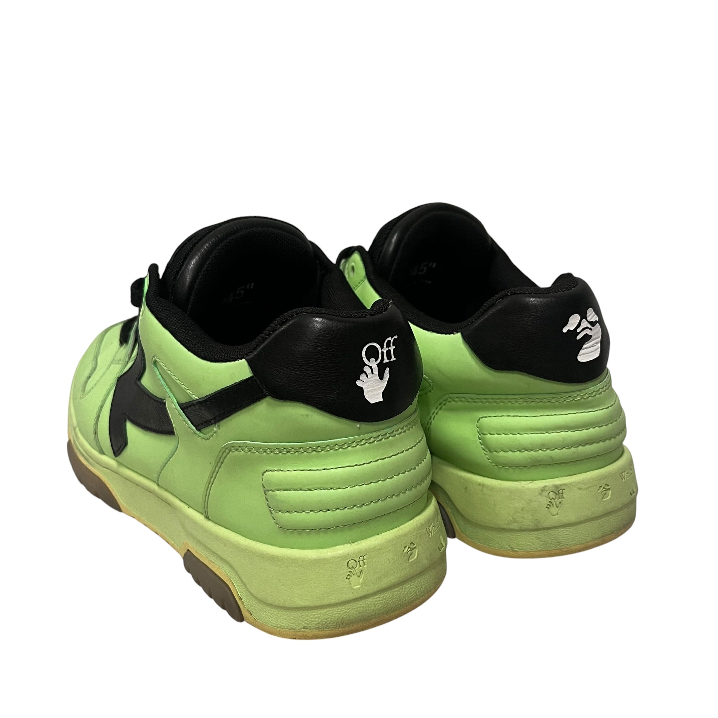 OFF-WHITE/Low-Sneakers/EU 45/Leather/GRN/FLUORESCENT UV REACTIVE view 2