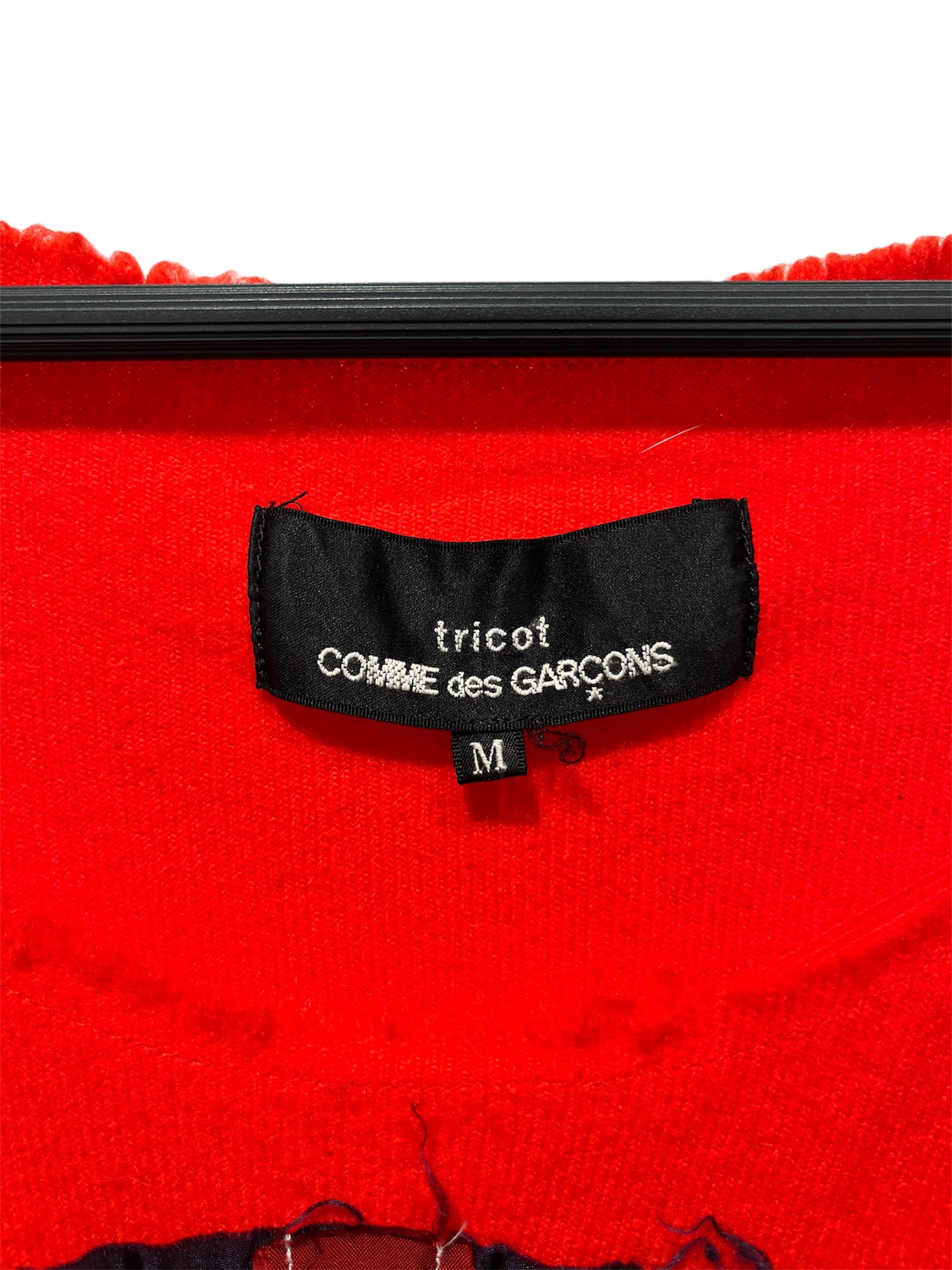 tricot COMME des GARCONS/SL Blouse/M/Graphic/Wool/RED/Union Jack Embroidered Tank view 3