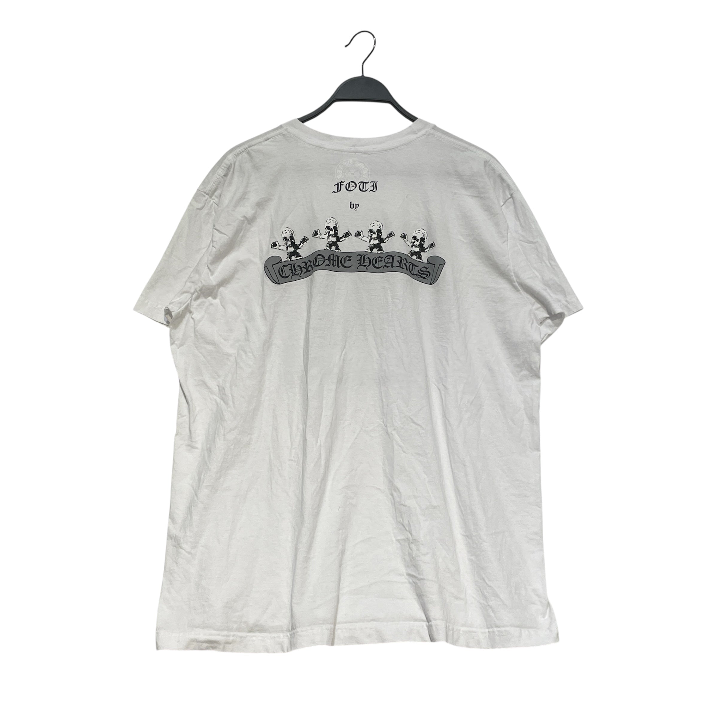 CHROME HEARTS/T-Shirt/XXL/Cotton/WHT/Graphic/Foti Scroll Tee view 2