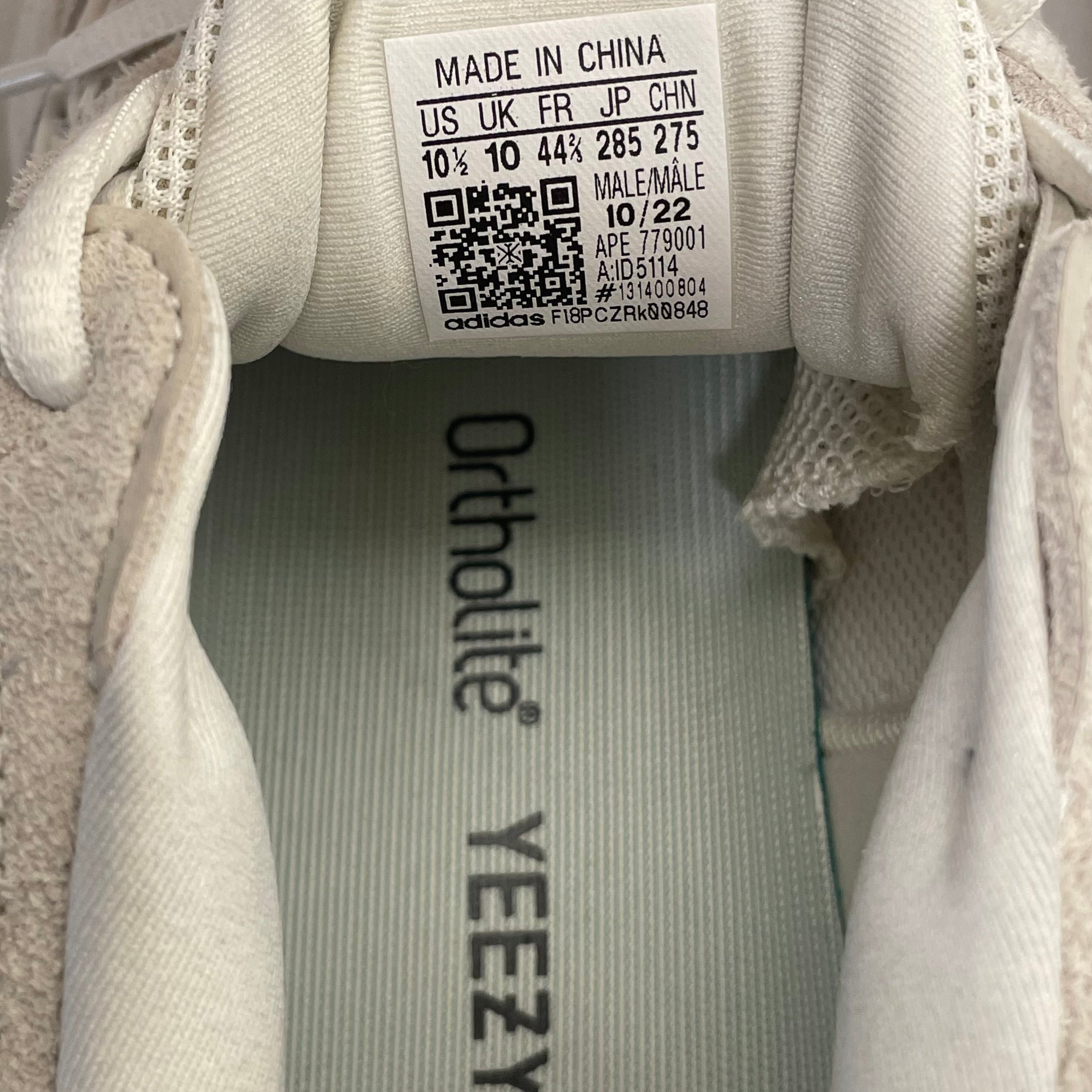 YEEZY/adidas/Low-Sneakers/US 10.5/Cotton/WHT/500 view 7