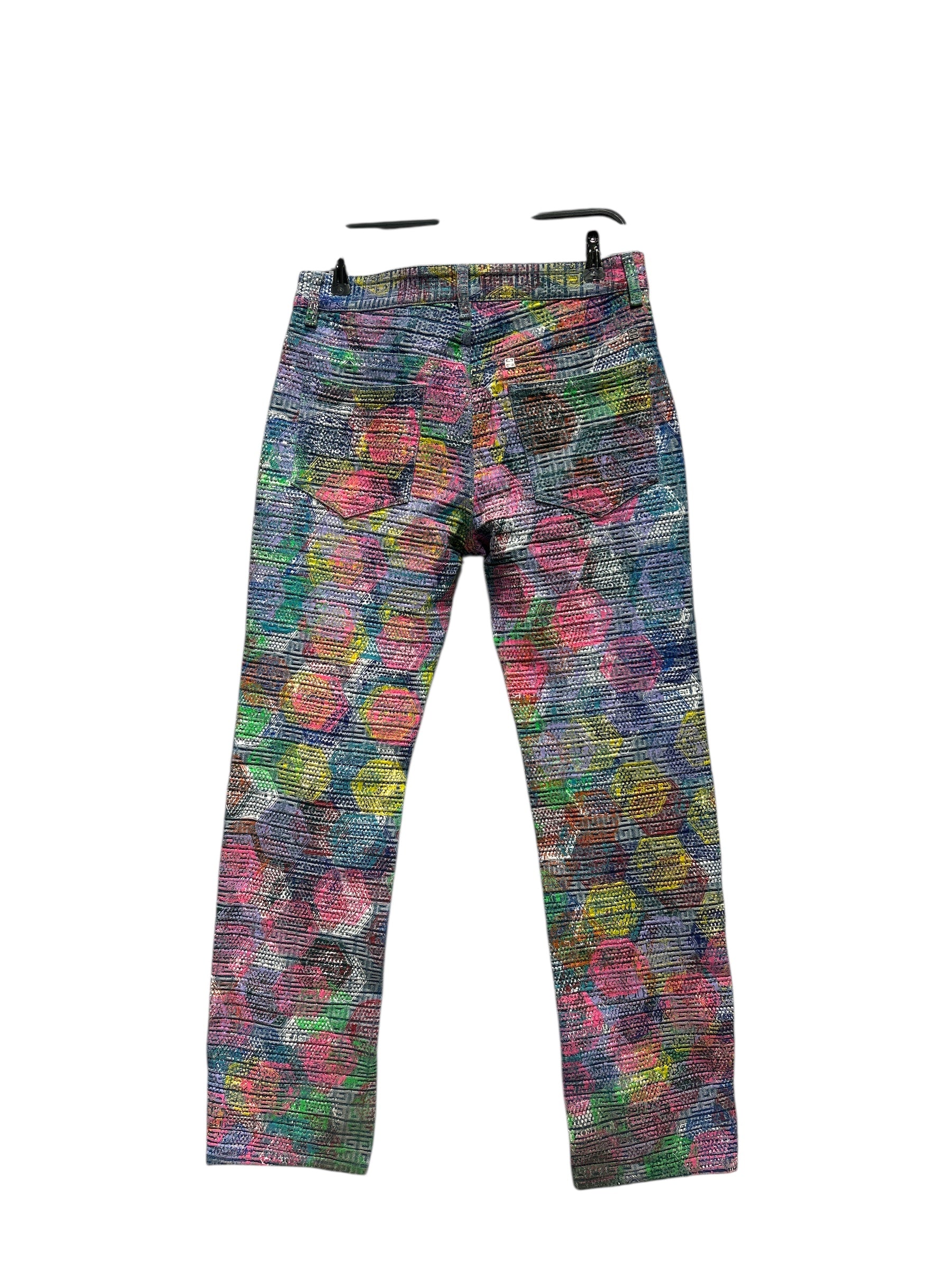 GIVENCHY/Straight Pants/30/Cotton/MLT/All Over Print/LOGO STAMPED view 2