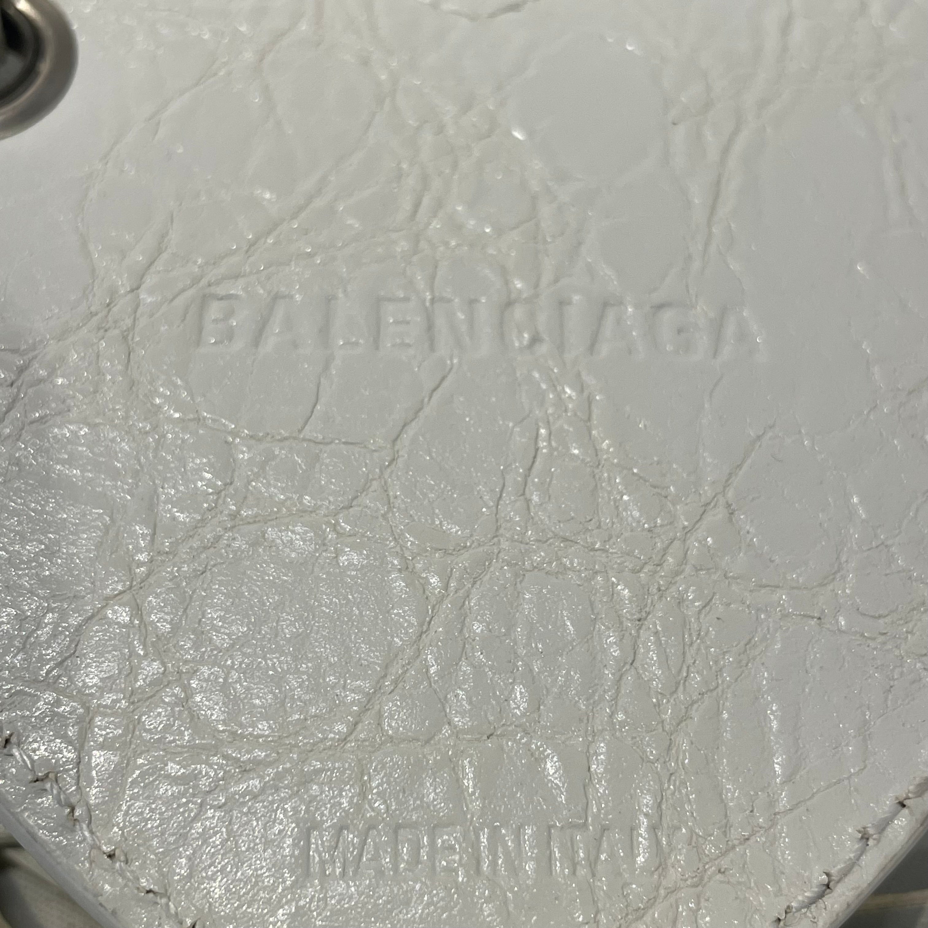 BALENCIAGA/Cross Body Bag/Leather/WHT/balenciaga cagole view 5