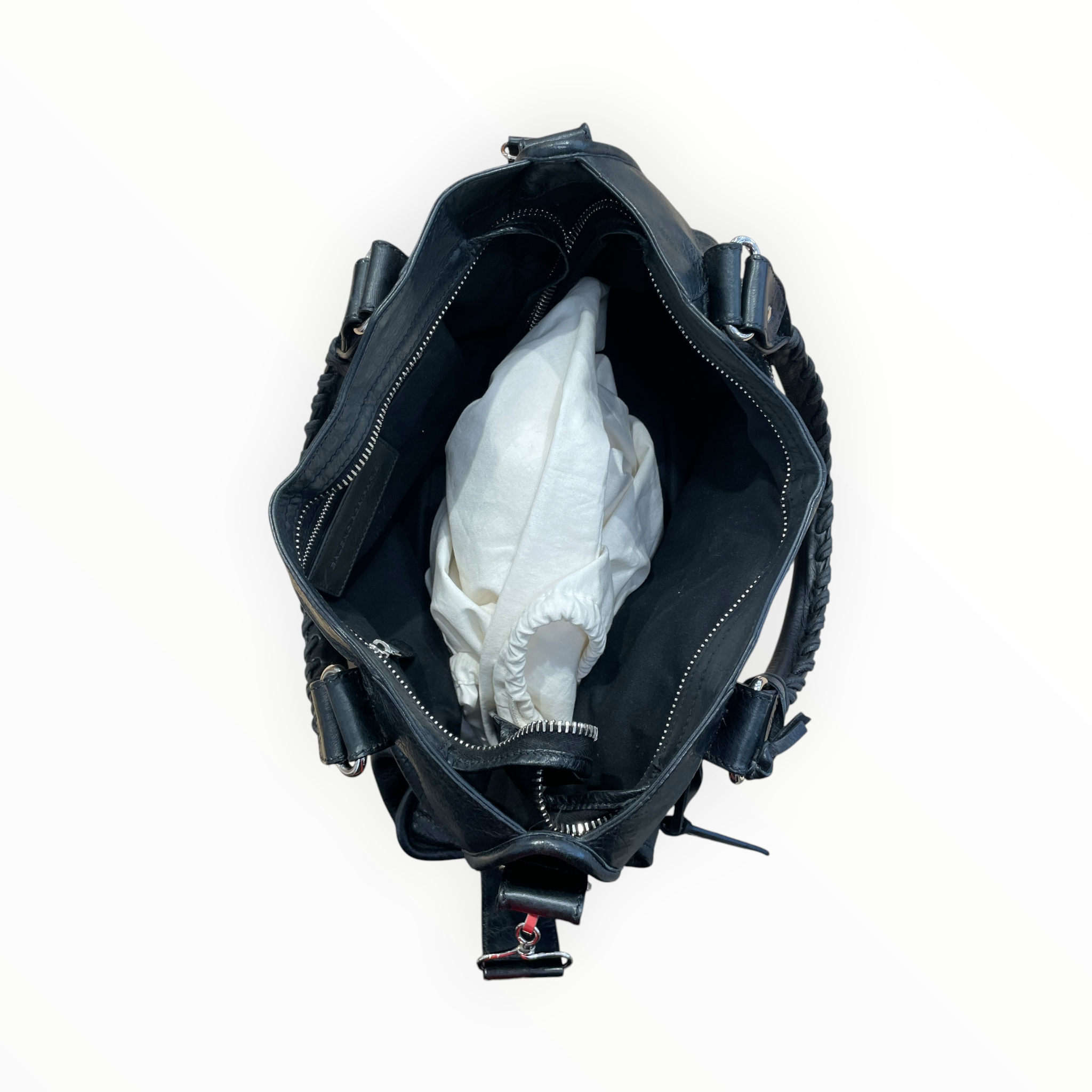 BALENCIAGA/Hand Bag/Lambskin/BLK/ity bag view 4
