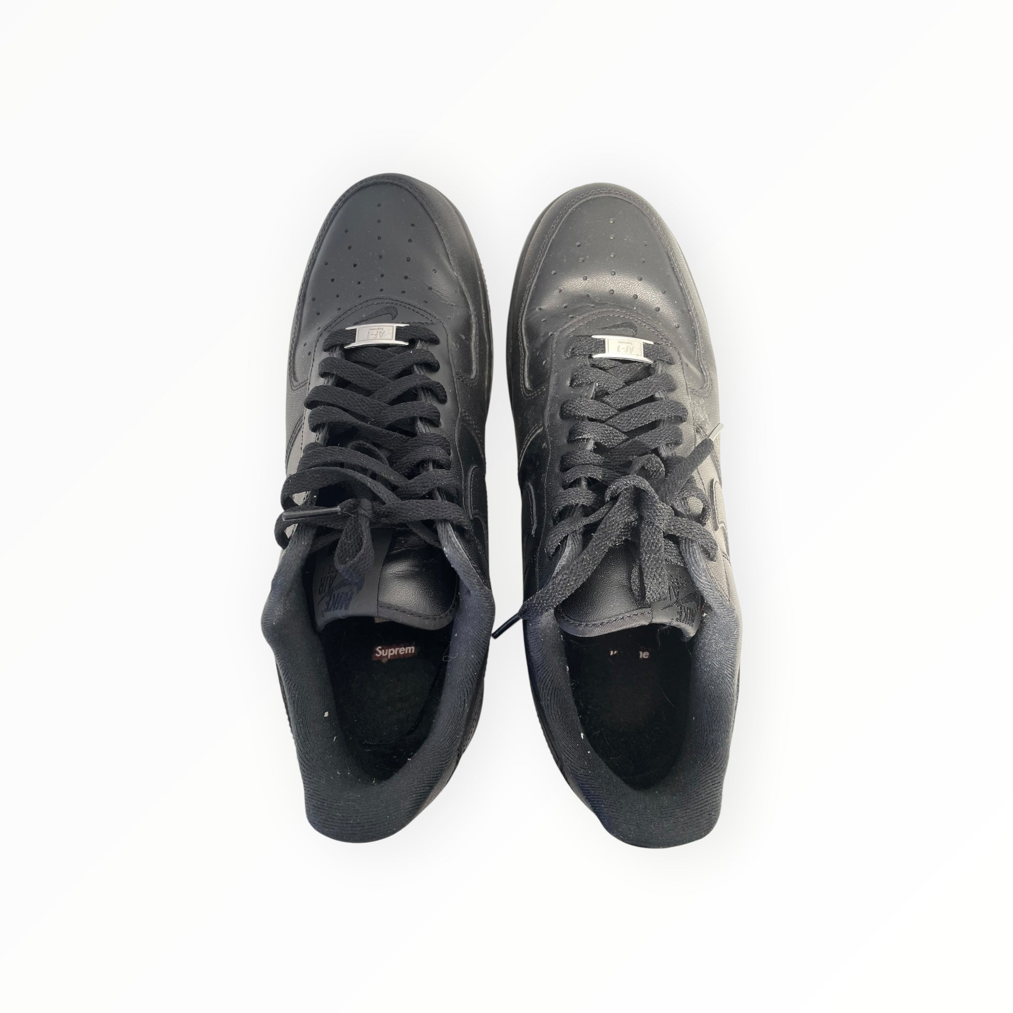 NIKE/Supreme/Low-Sneakers/US 11/Leather/BLK/Air Force 1 view 3