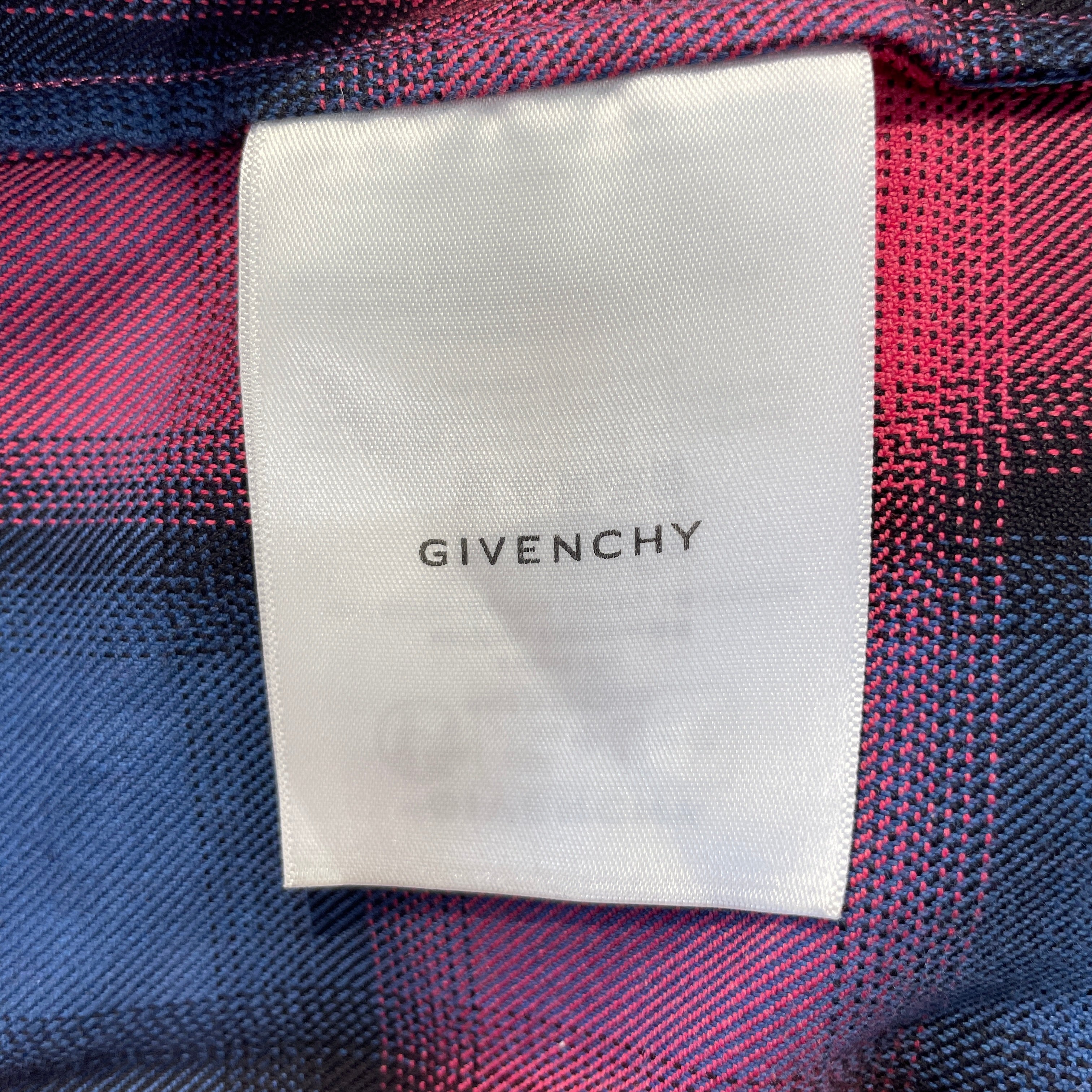 GIVENCHY/LS Shirt/39/Cotton/MLT/Plaid/blue and pink flannel view 4