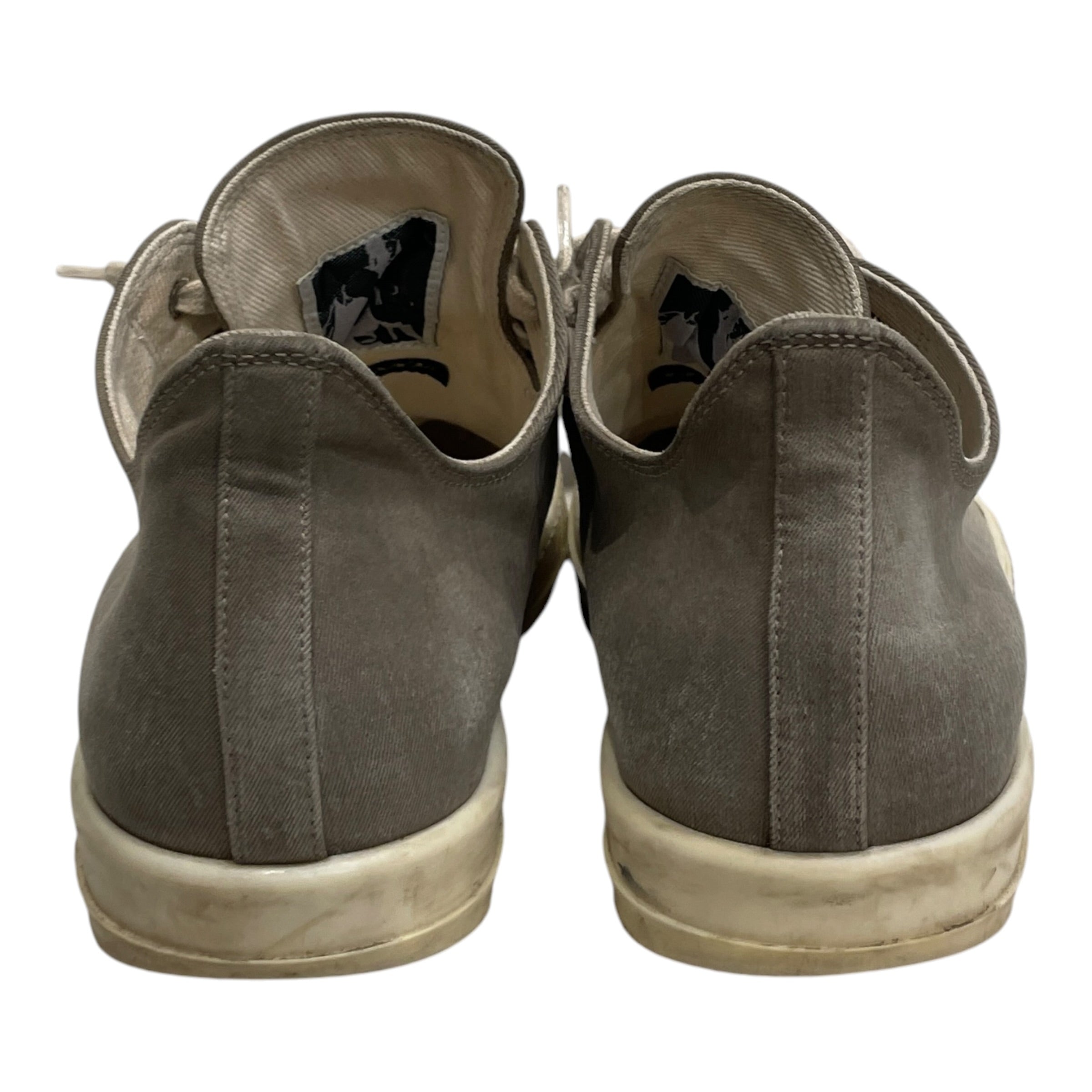 RICK OWENS DRKSHDW/Low-Sneakers/US 9/Cotton/CRM/DUST CANVAS RAMONES view 3