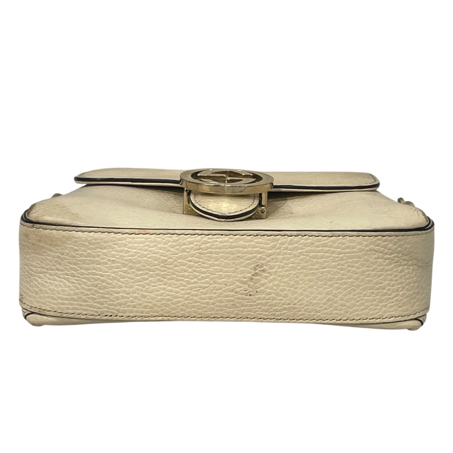 GUCCI/Cross Body Bag/Leather/CRM/Interlocking G view 4