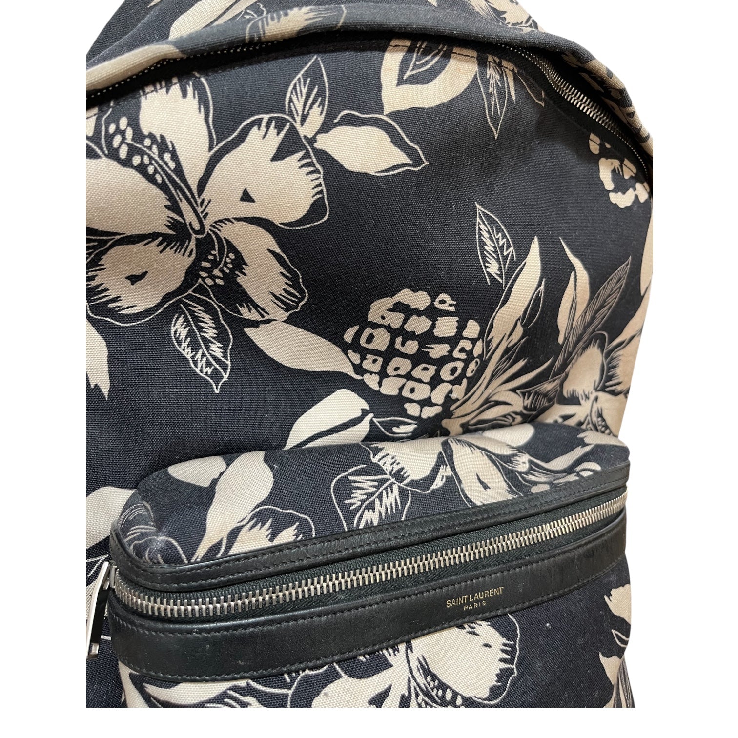 SAINT LAURENT/Backpack/Floral Pattern/Cotton/BLK/CITY BACKPACK LND435988-1016 view 3