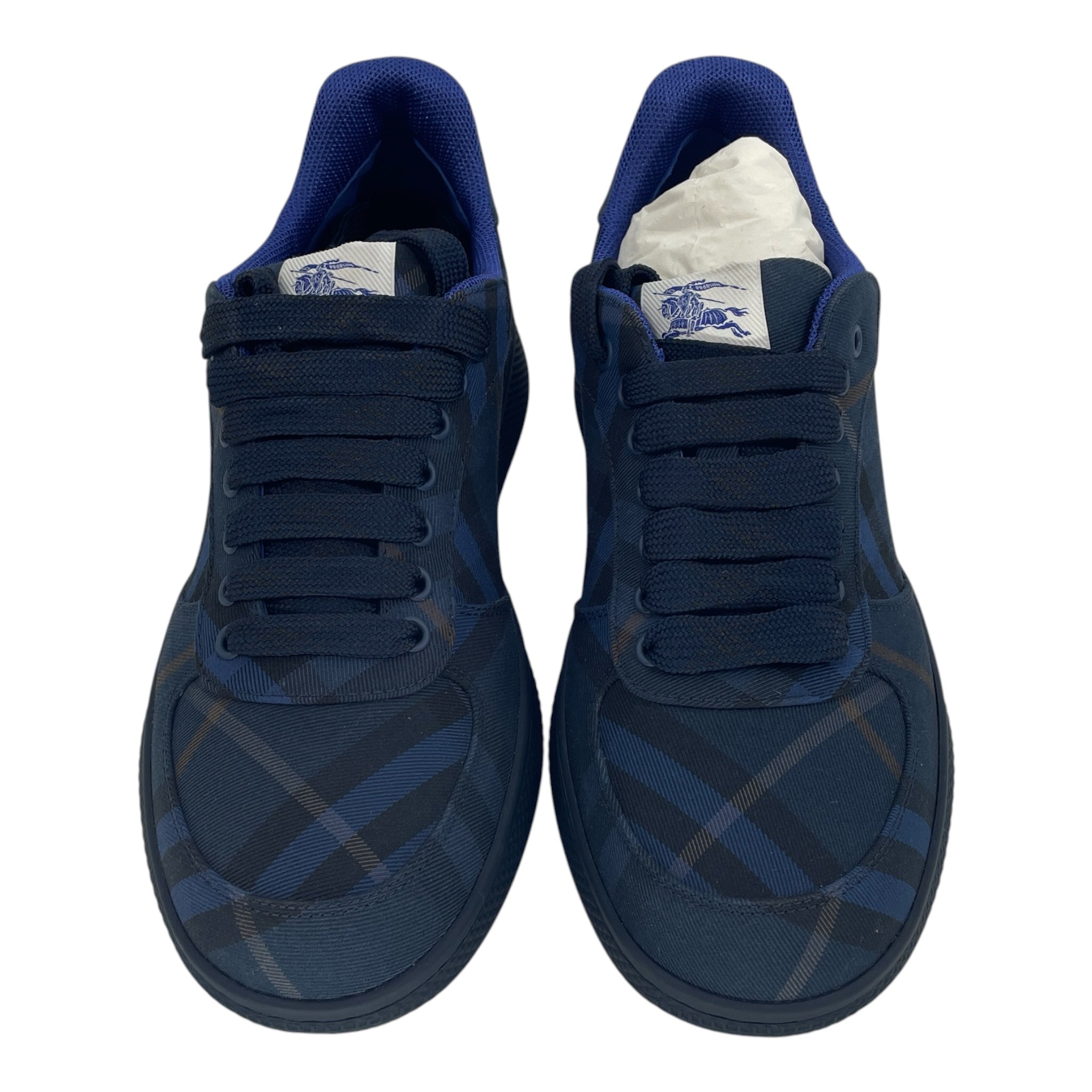 BURBERRY/Low-Sneakers/EU 42/All Over Print/Leather/NVY/ view 4