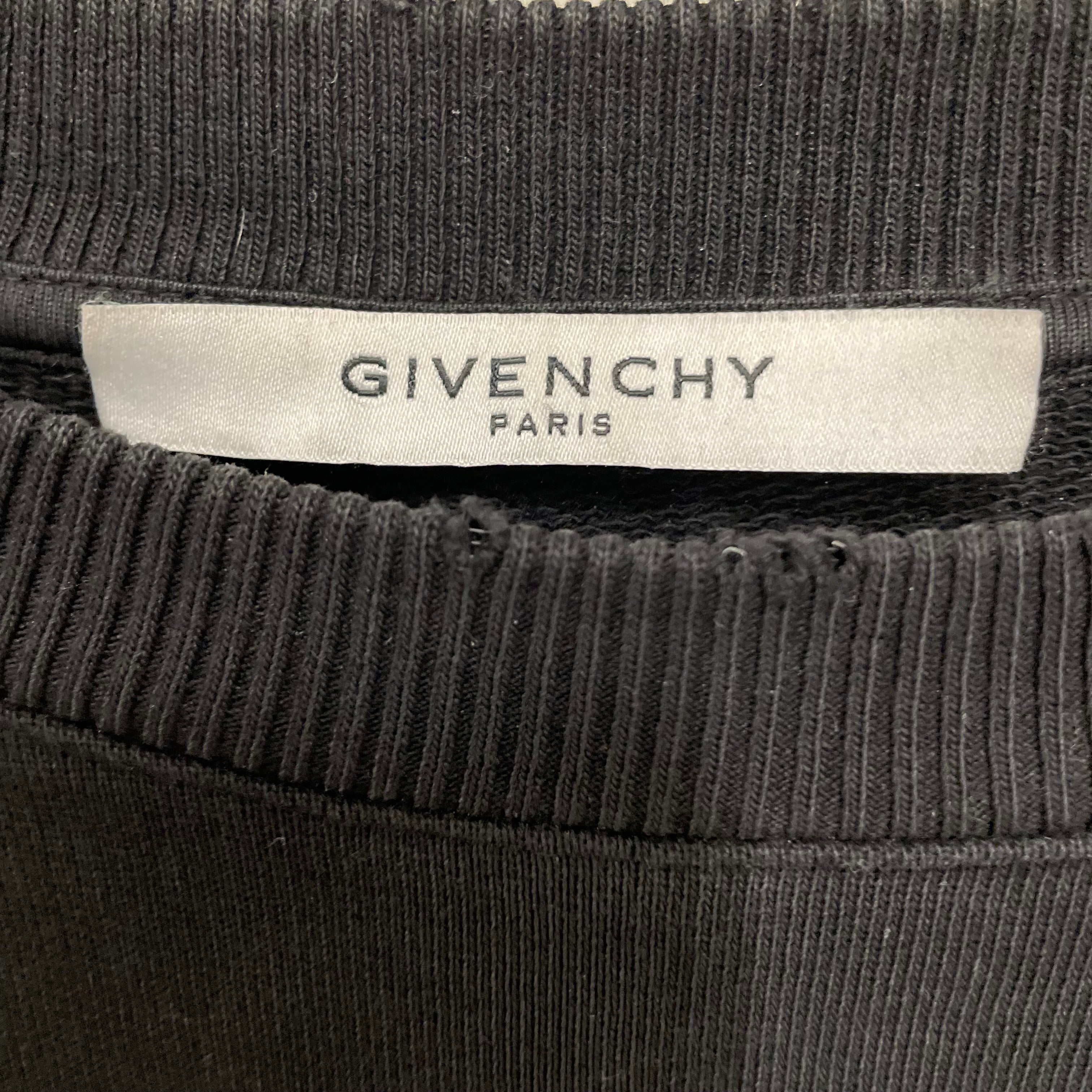 GIVENCHY/Sweater/M/Graphic/Cotton/BLK/BM70HN309K/FLAME LOGO view 3