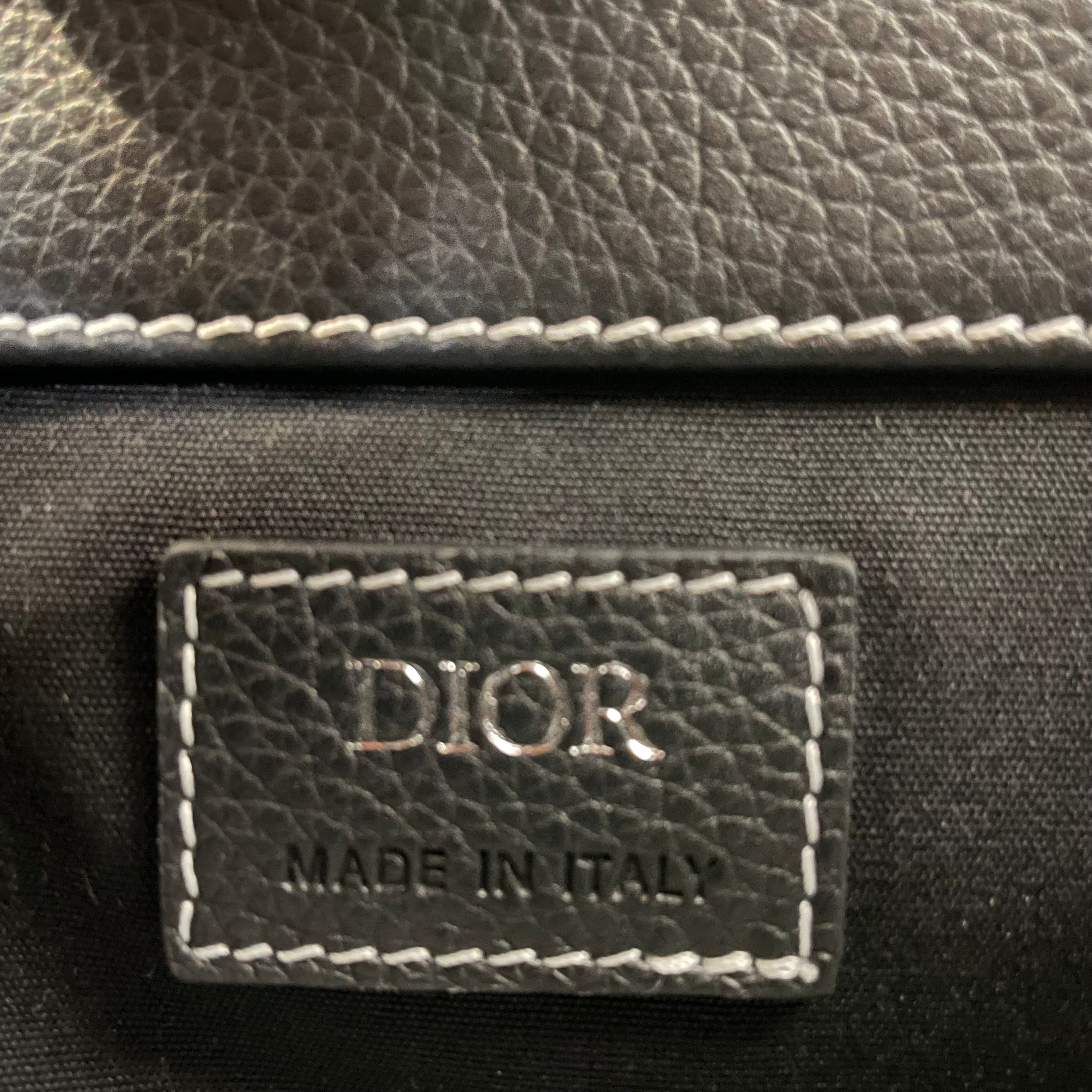 Christian Dior/Backpack/Leather/BLK/ view 3