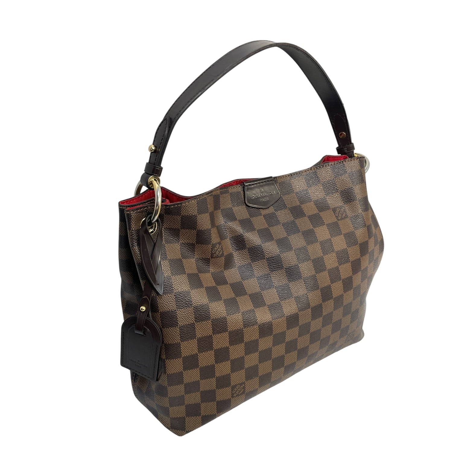 LOUIS VUITTON/Hand Bag/All Over Print/Leather/BRW/gracefull pm damier ebene view 2