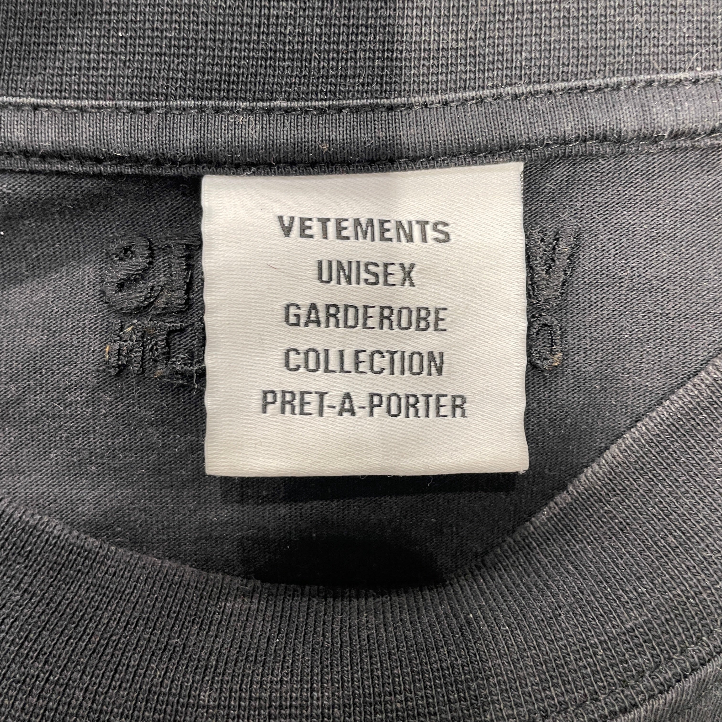 VETEMEMES/LS T-Shirt/S/Cotton/BLK/Graphic/VENGEFUL view 7