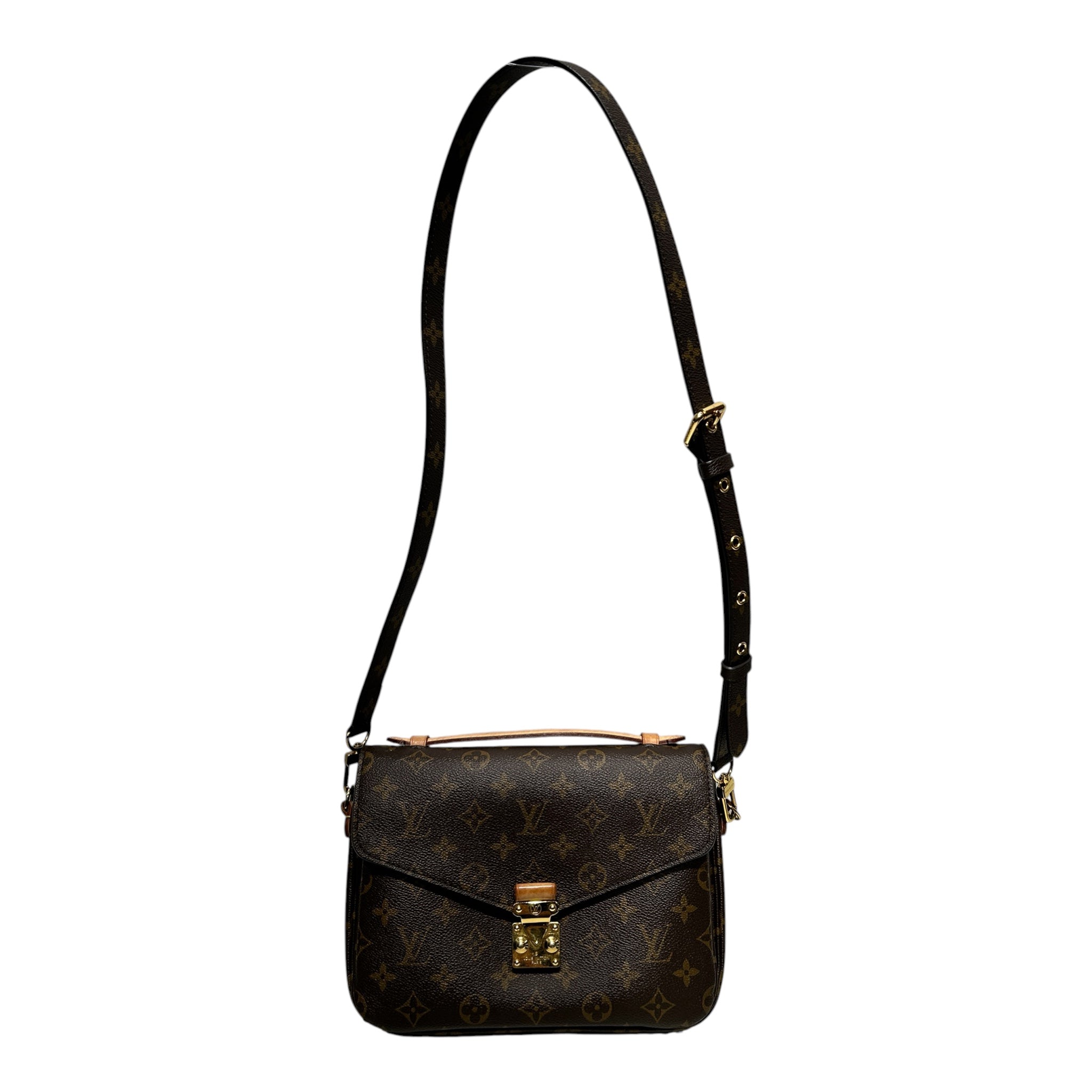 LOUIS VUITTON/Hand Bag/Monogram/Leather/BRW/Pochette Metis view 1