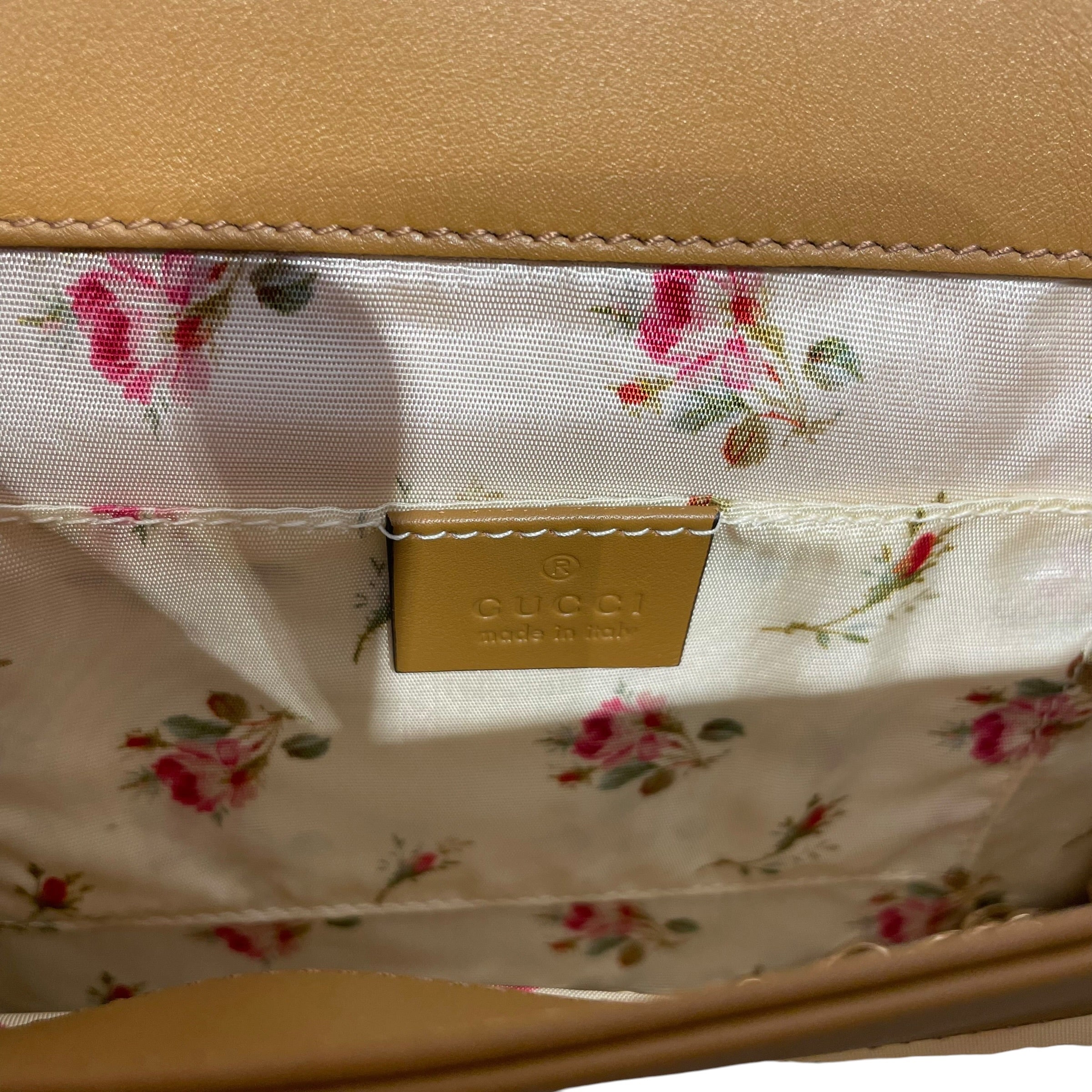 GUCCI/Cross Body Bag/Animal Pattern/Leather/BEG/ophidia straw crossbody view 3