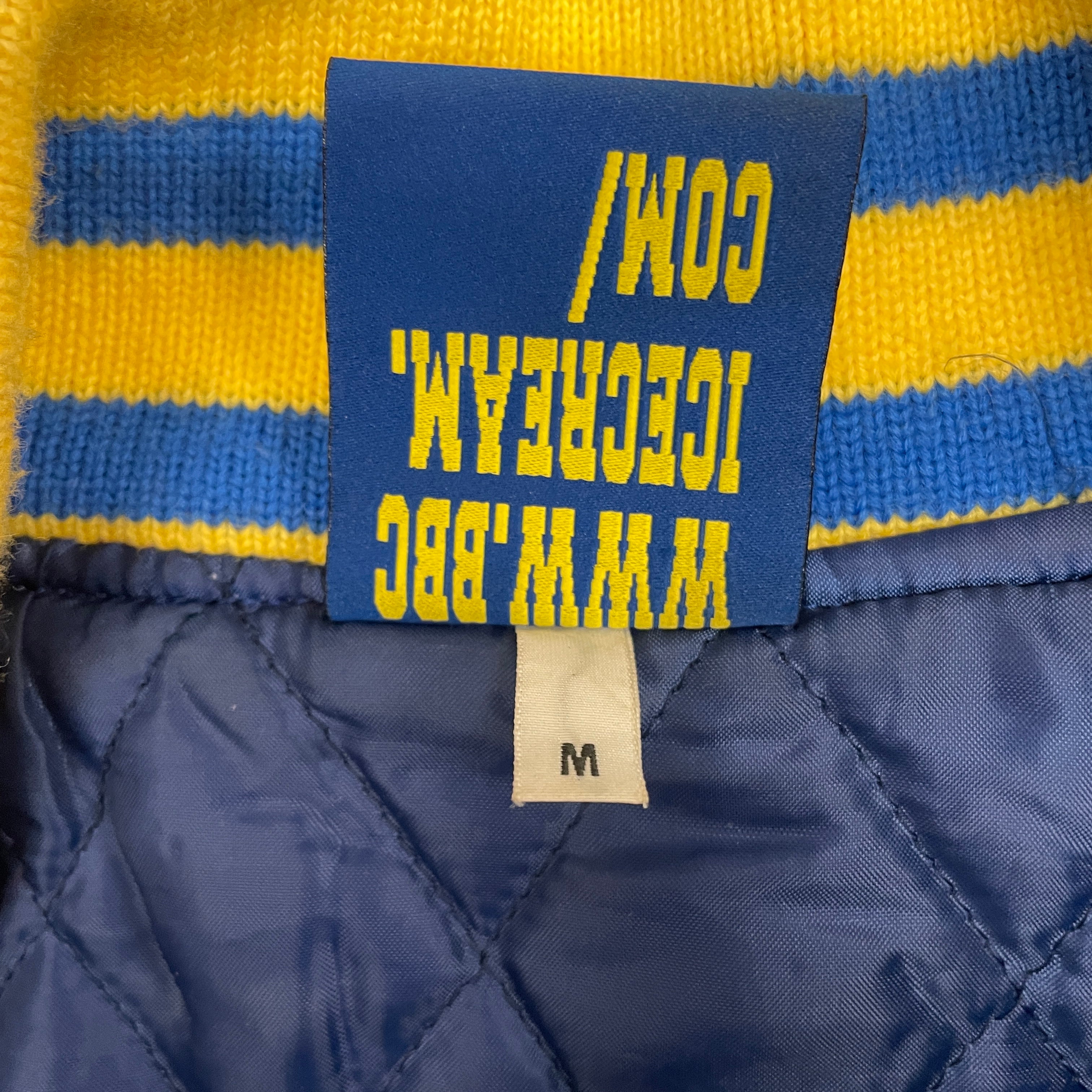 BILLIONAIRE BOYS CLUB/Baseball Jkt/M/Wool/BLU/VINTAGE SKATE CONE VARSITY view 4