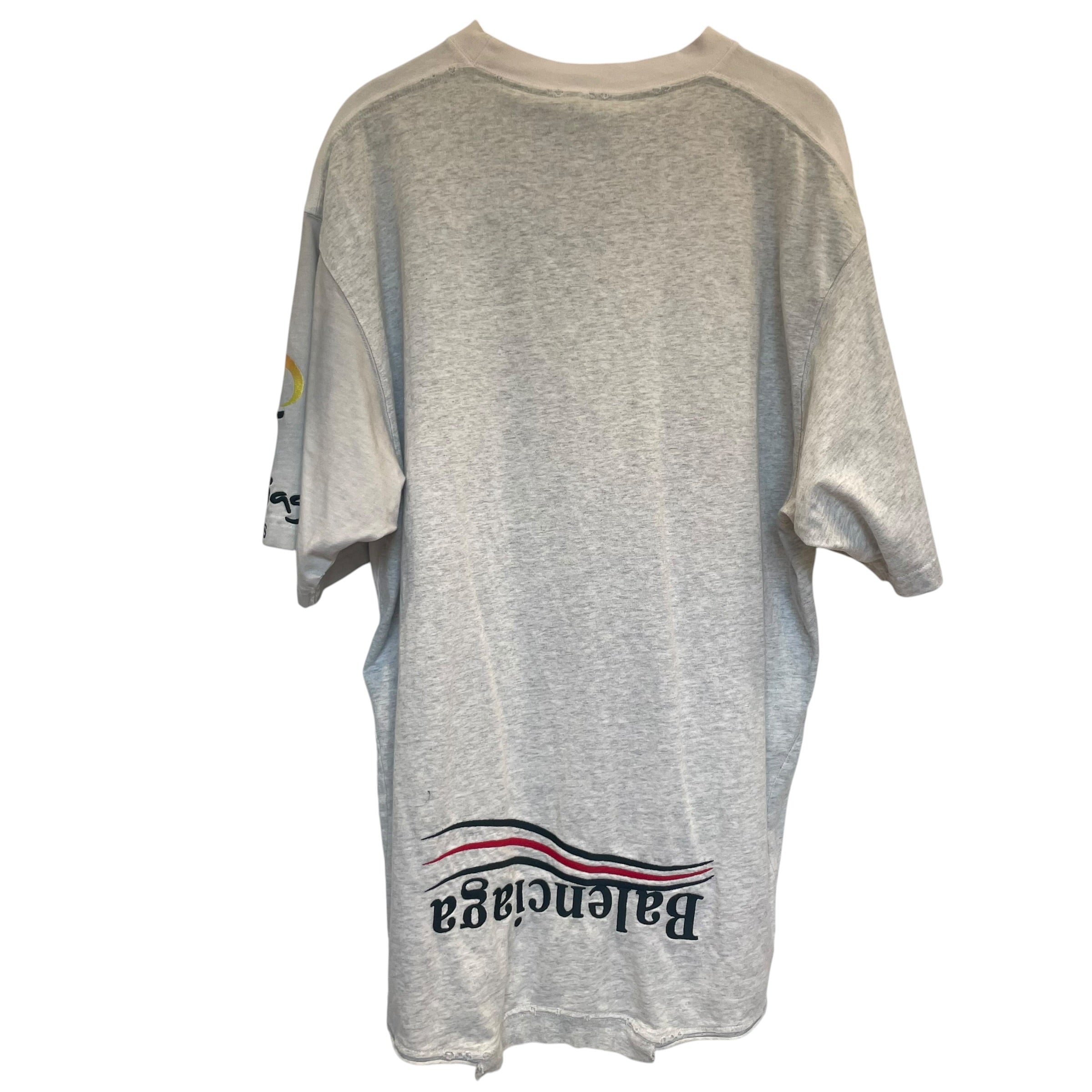 BALENCIAGA/T-Shirt/2/Cotton/WHT/FLAME/UPSIDEDOWN view 2