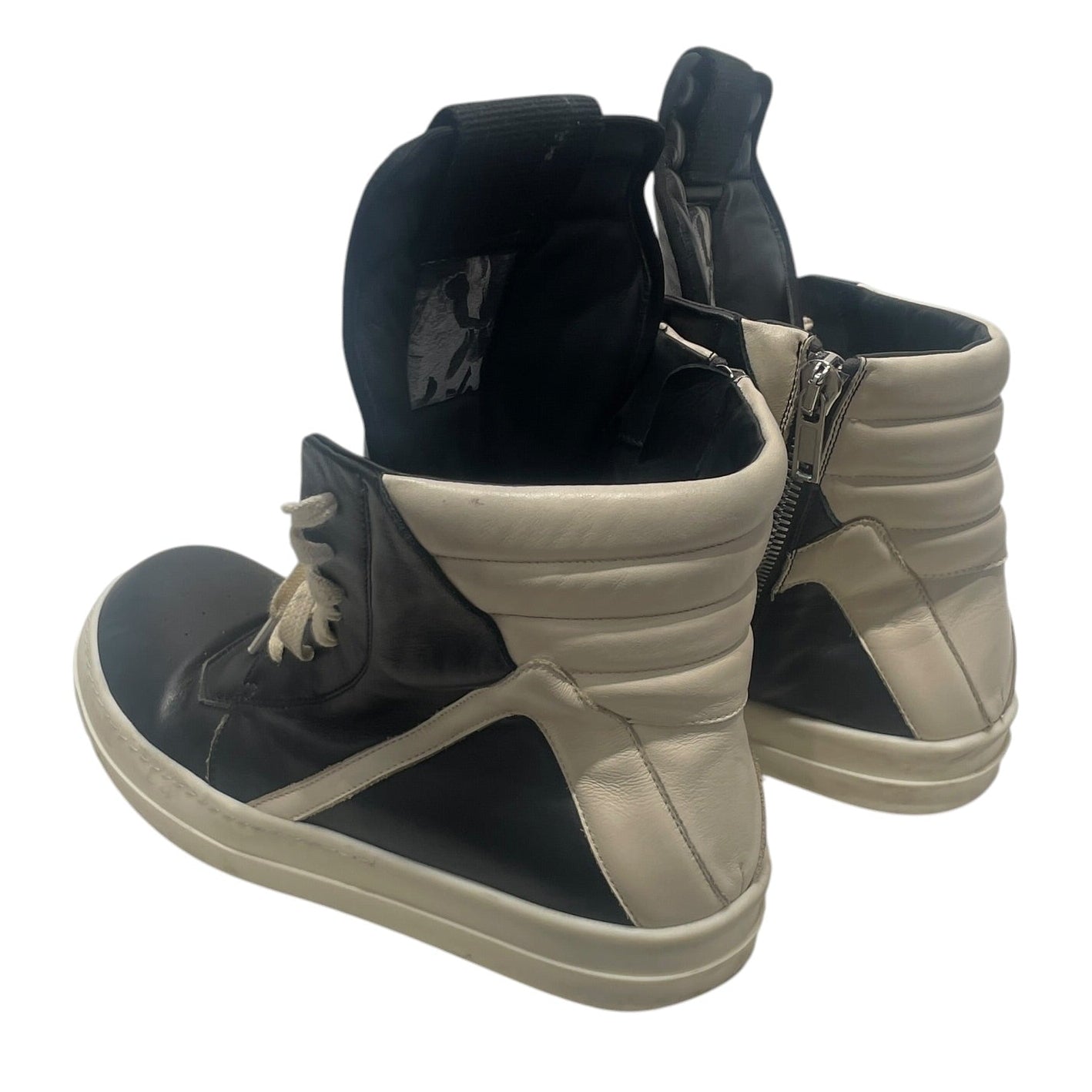 Rick Owens/Hi-Sneakers/EU 41/Leather/BLK/ss22 geobasket view 2