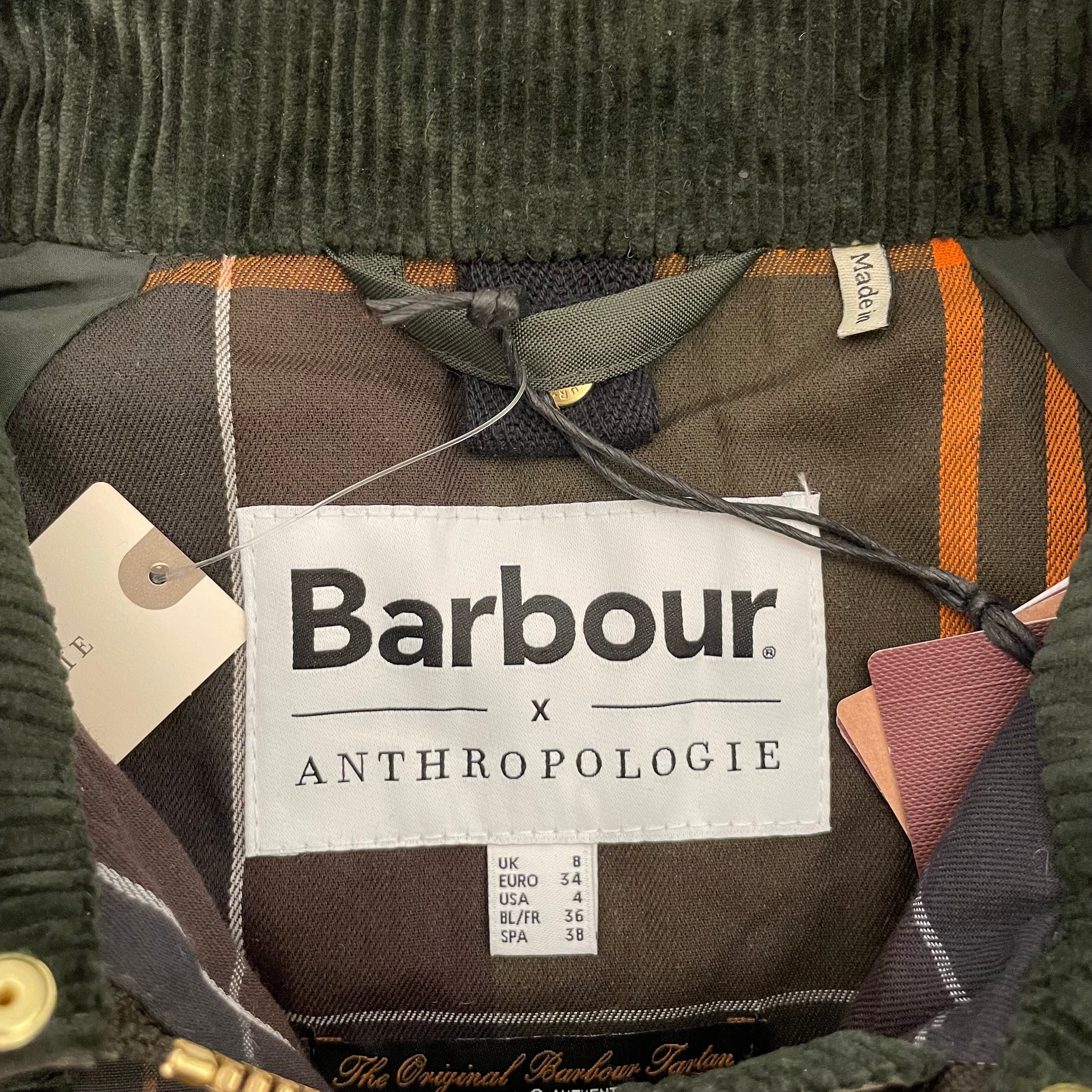 Barbour/Jacket/4/Plaid/Cotton/GRN/Barbour Waxed Cotton, Collar view 4