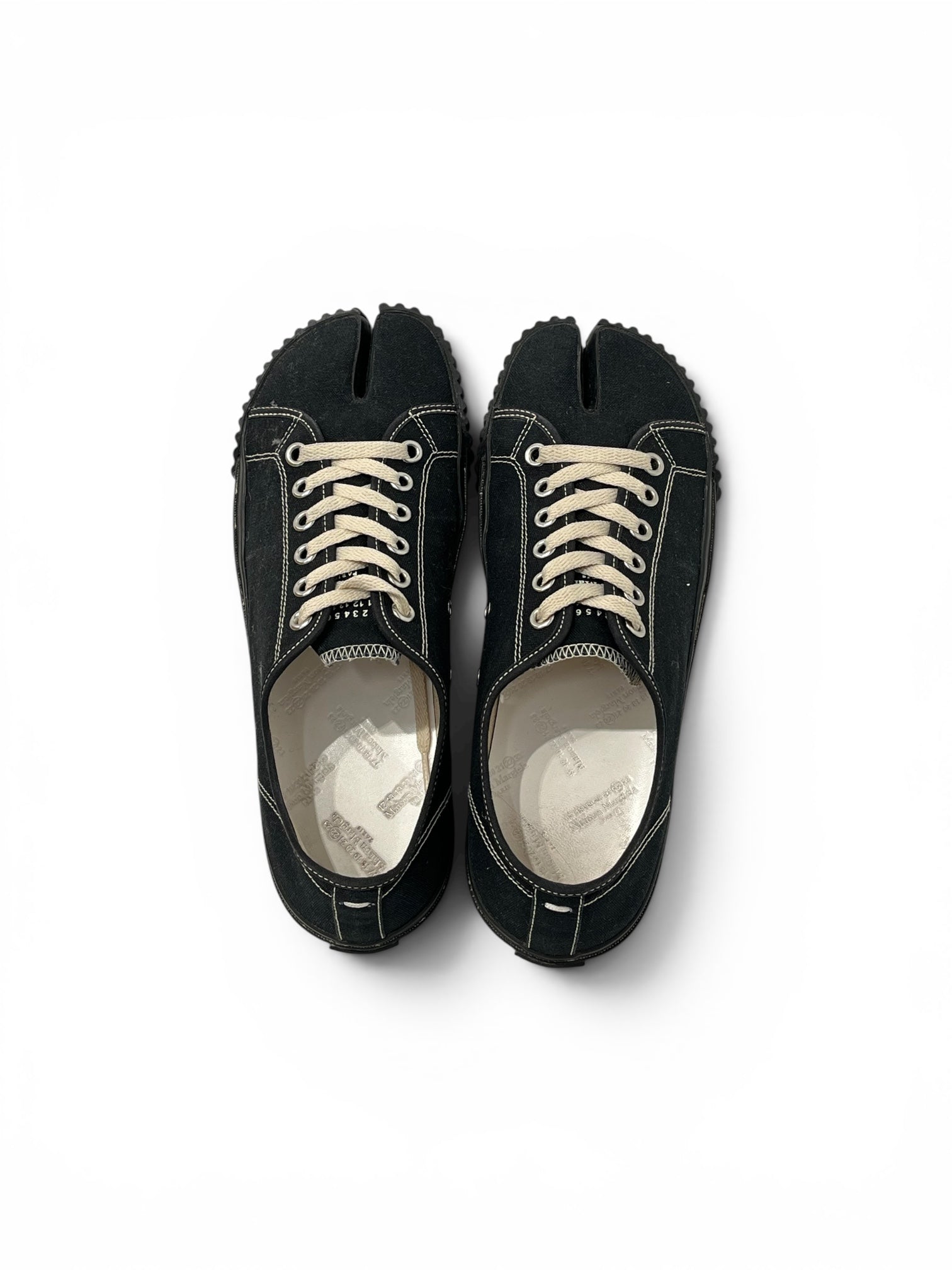 Maison Margiela/Low-Sneakers/EU 42.5/Cotton/BLK/tabi converse view 7