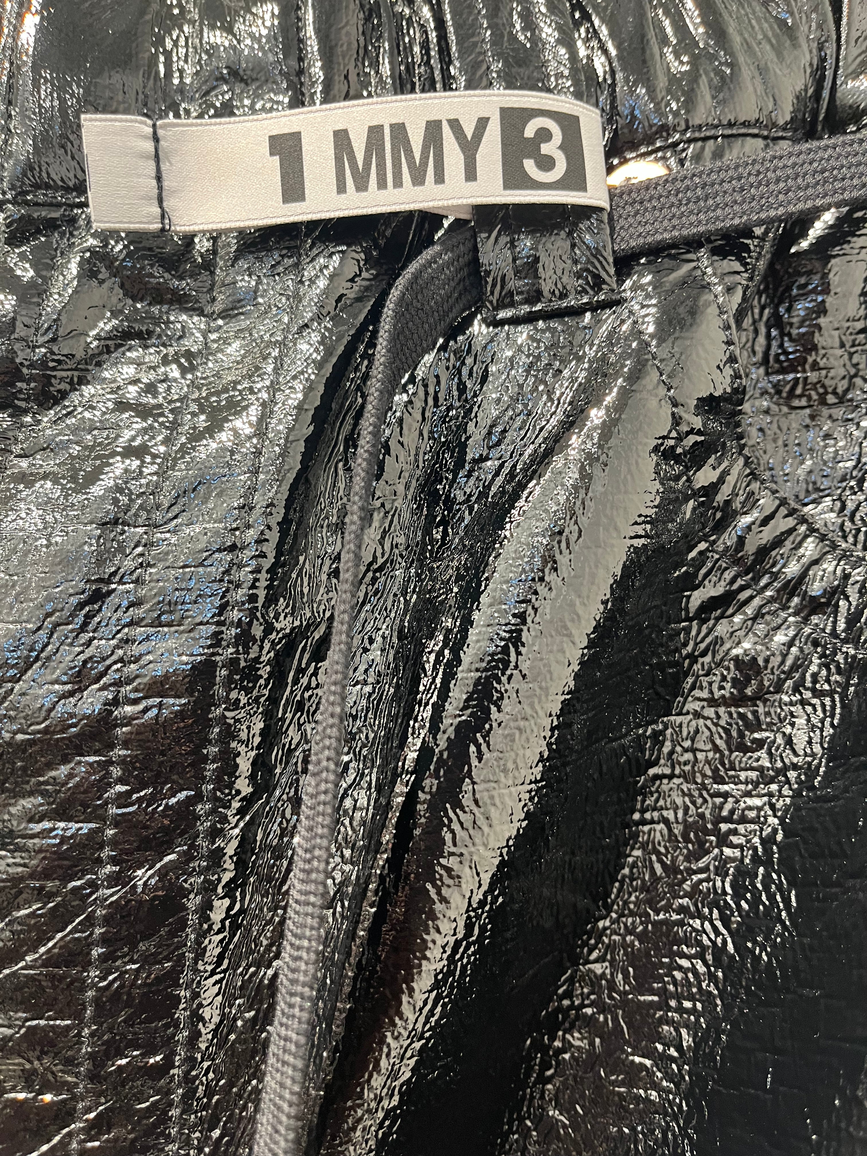 MIHARA YASUHIRO/Pants/48/Faux Leather/BLK/2025 PATENT LEATHER BAGGY PANT view 5