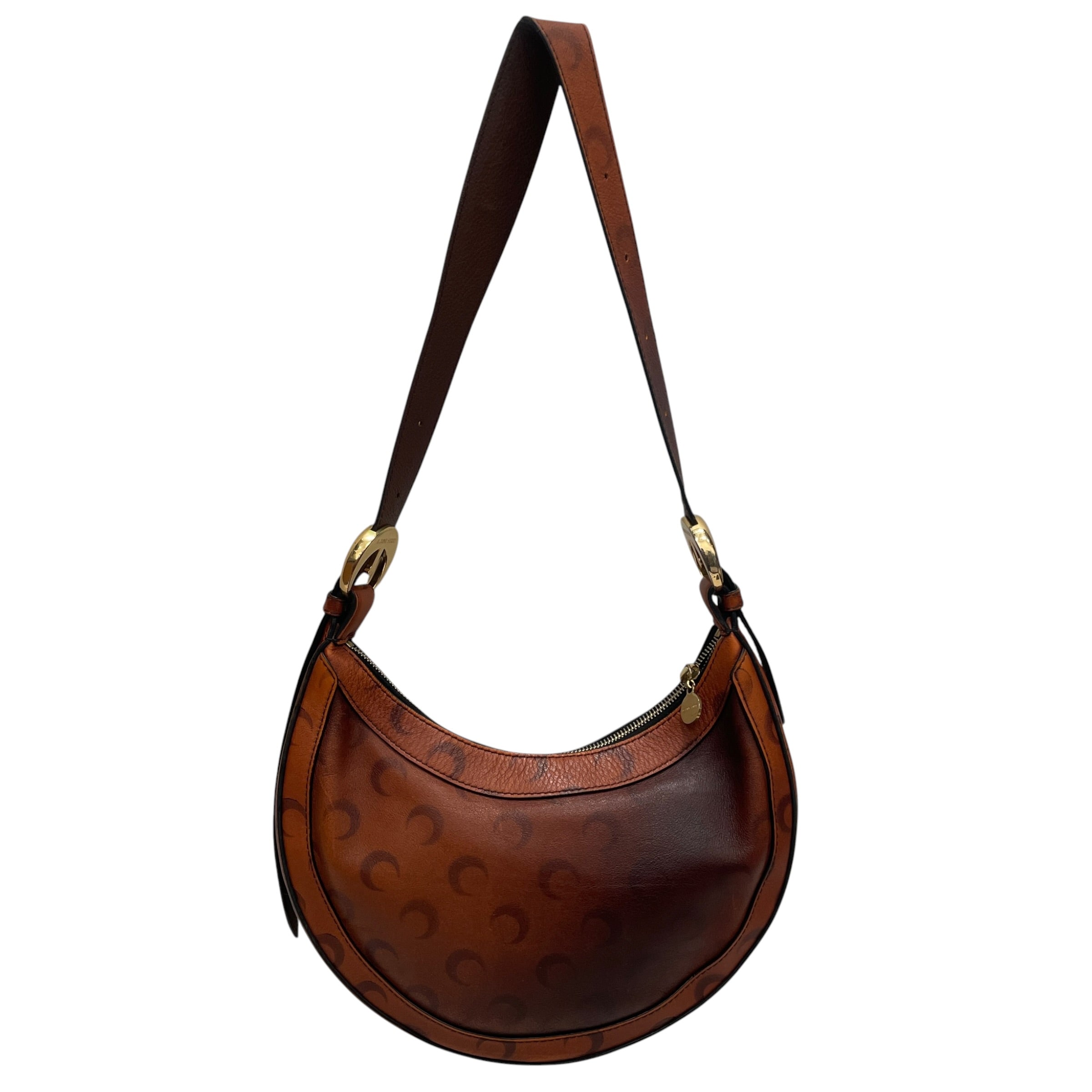 MARINE SERRE/Hand Bag/All Over Print/Leather/BRW/ view 1