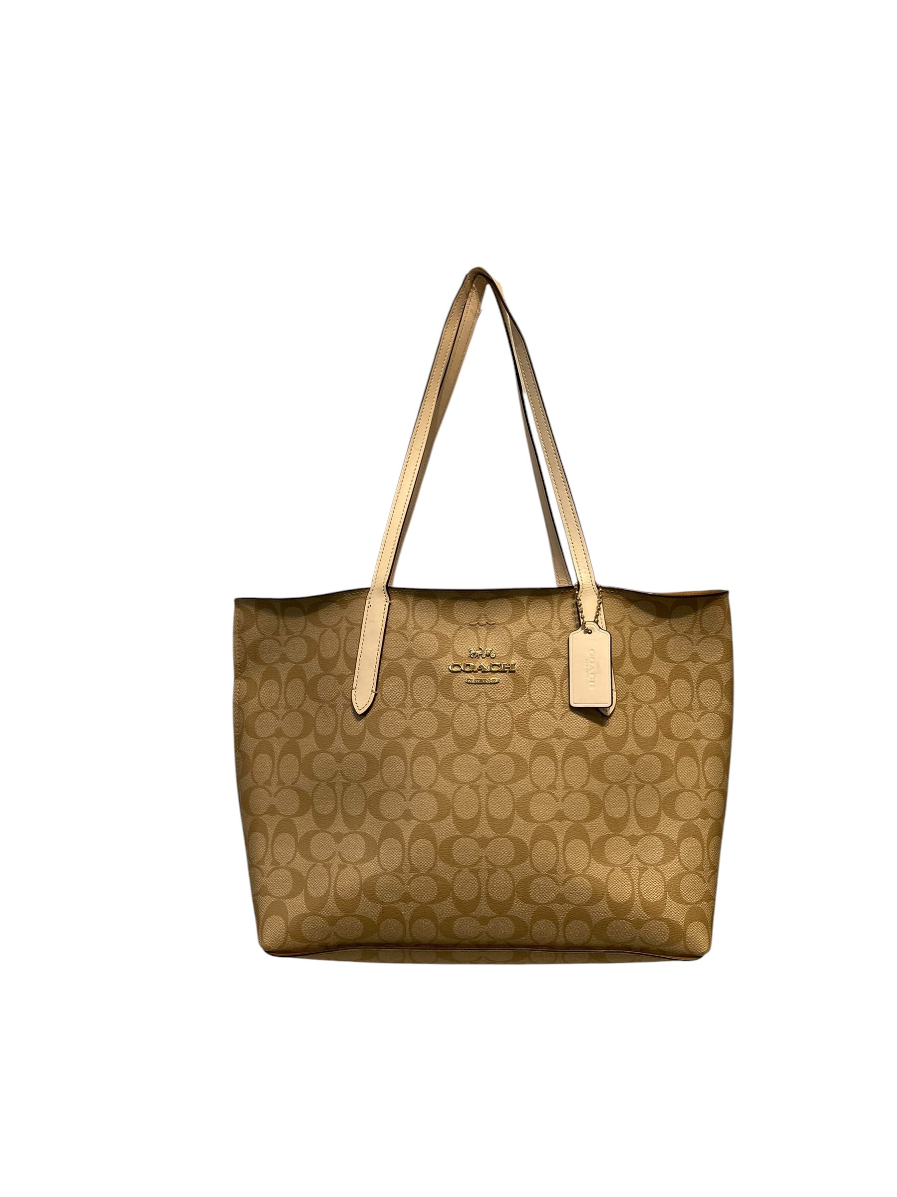 COACH/Tote Bag/Monogram/Leather/BEG/f67108 view 1