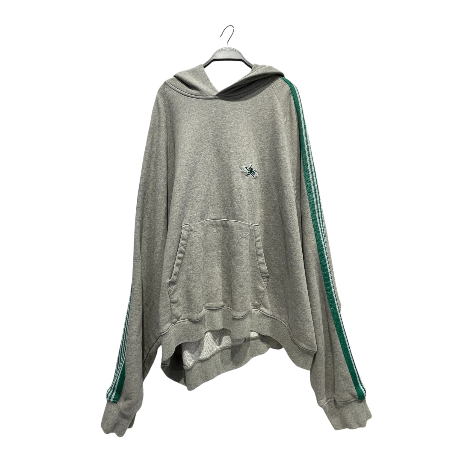Raspberry Hills/Hoodie/XXL/Cotton/GRY/Grey Hoodie w/ Green Stripes view 1