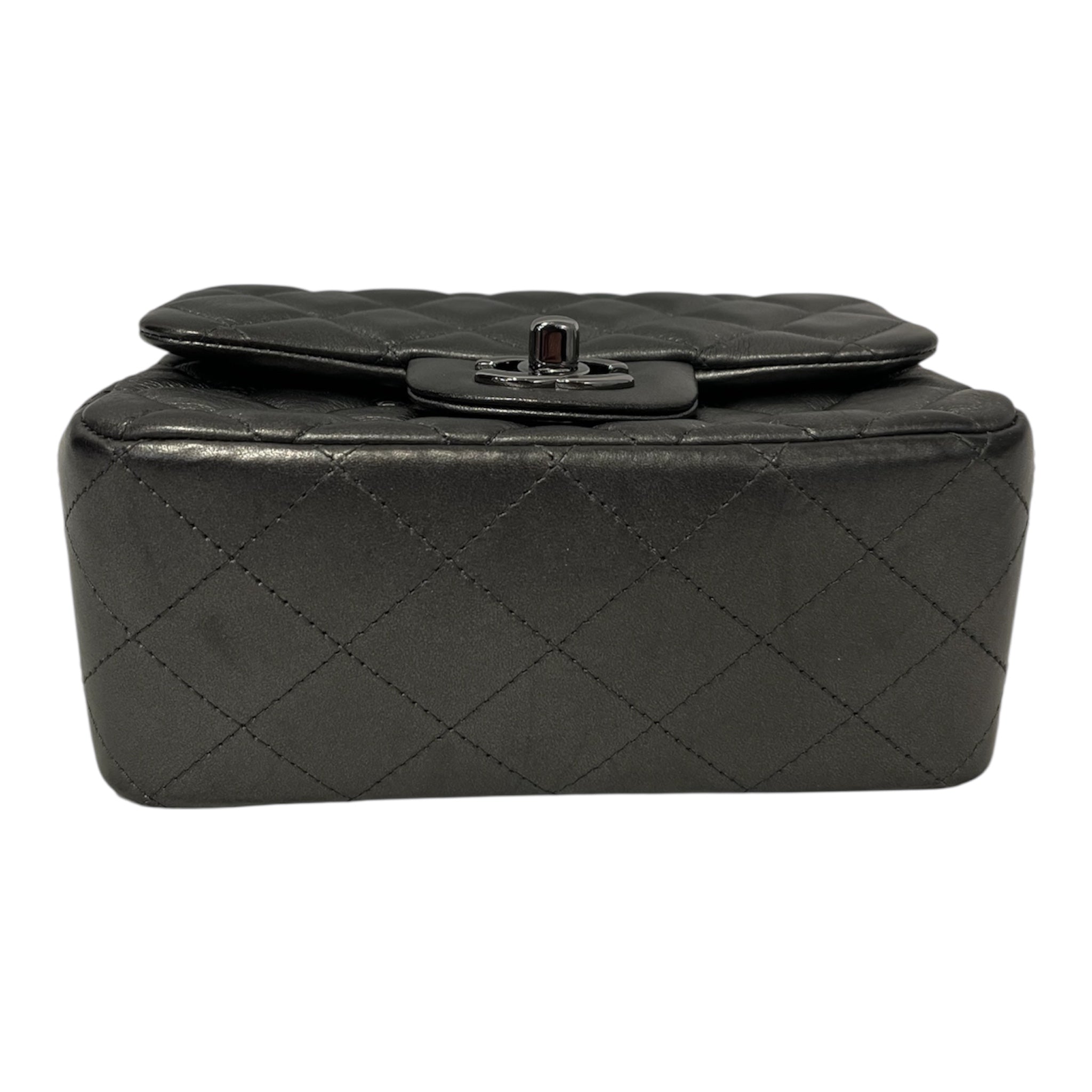 CHANEL/Cross Body Bag/Leather/GRY/429wg47 view 5