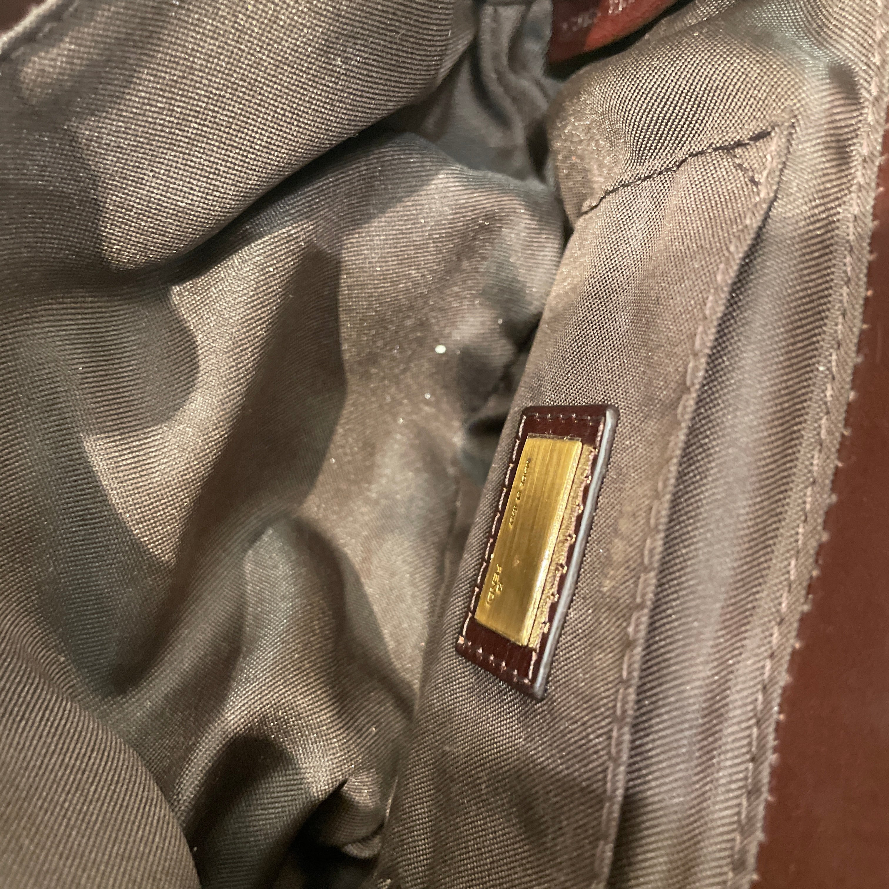 FENDI/Hand Bag/Leather/BRW/FF FUR COMPILATION BAG view 7
