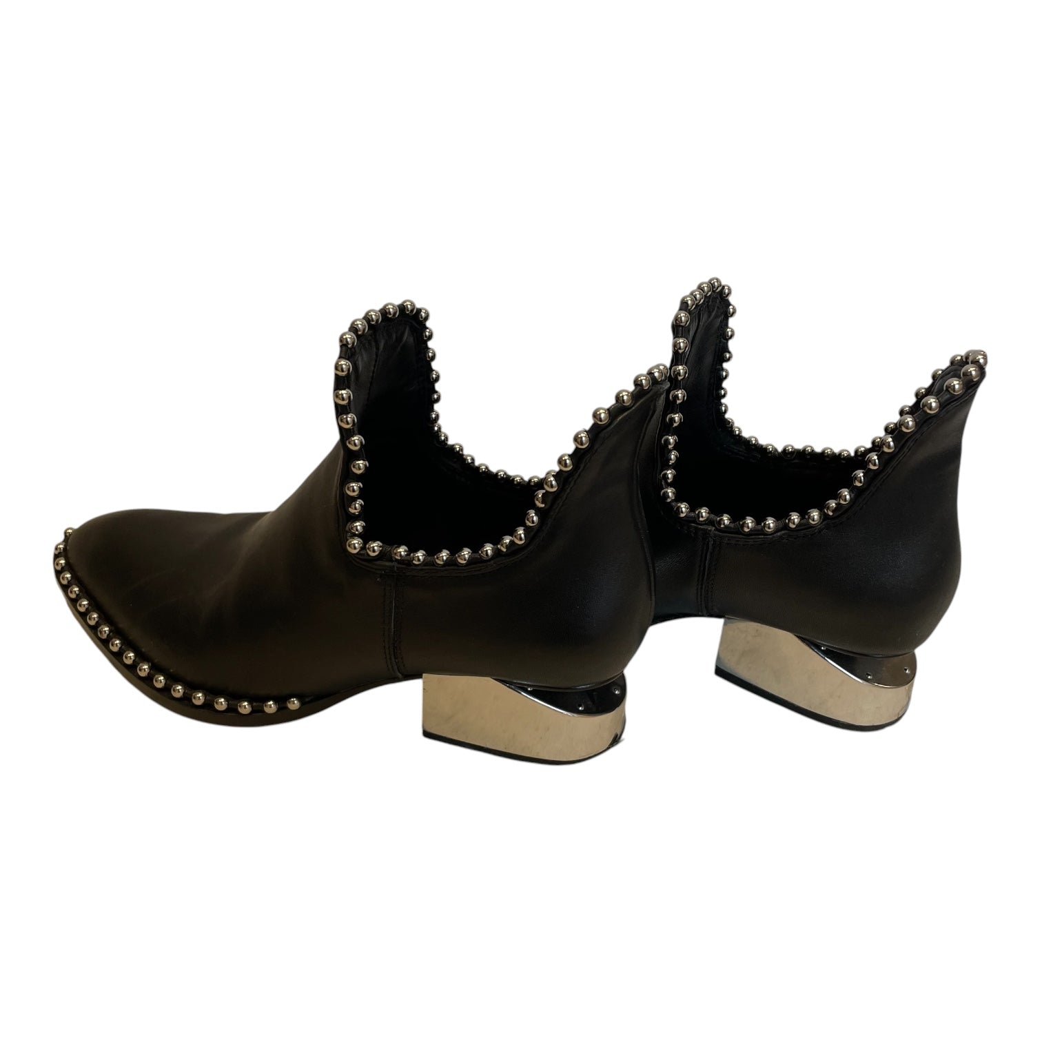 Alexander Wang/Heels/US 7/Leather/BLK/SILVER HEEL/ SILVER STUDS view 2