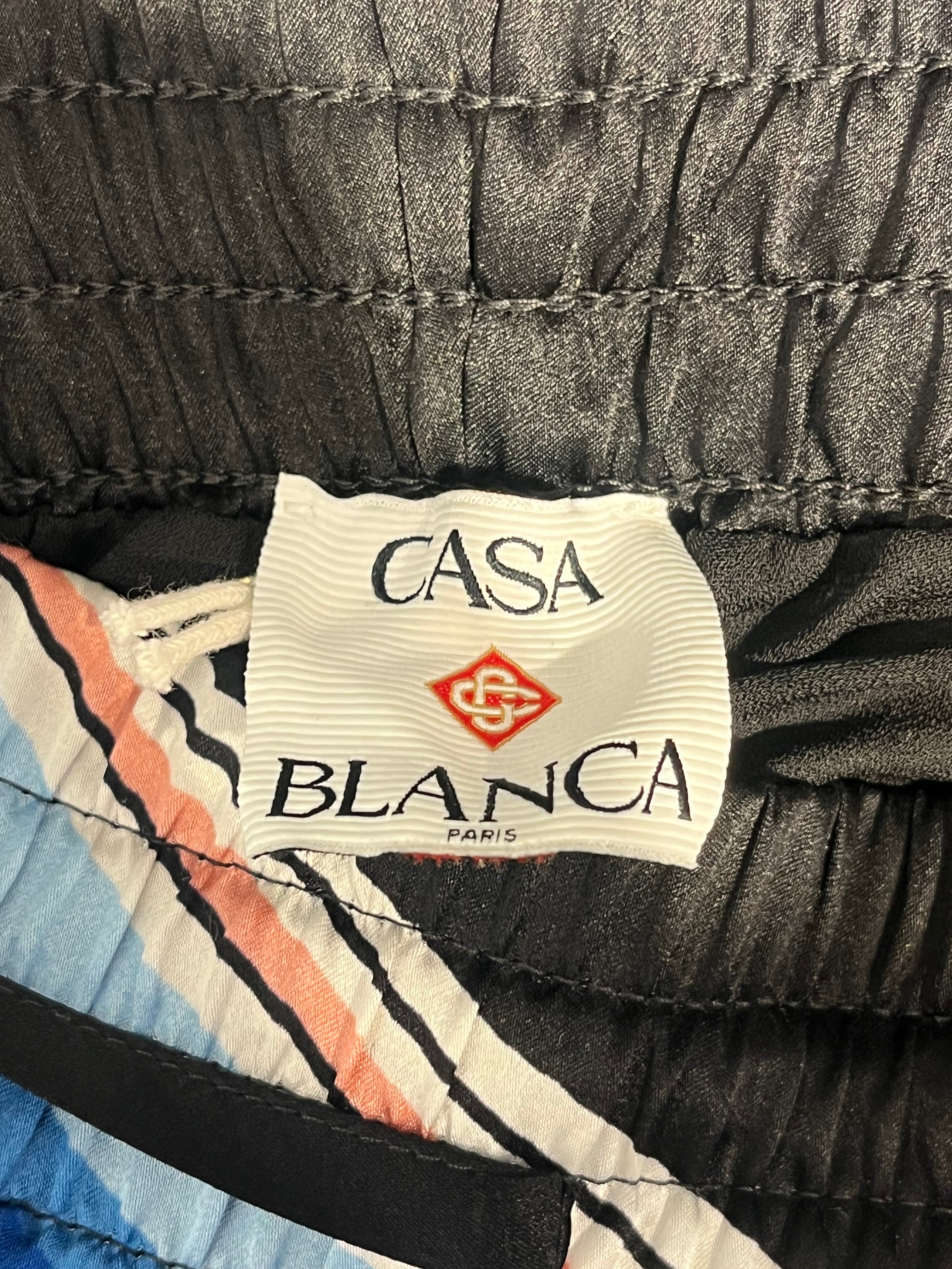 CASABLANCA/Shorts/XXL/Silk/BLK/RAINOW CROTCH view 3
