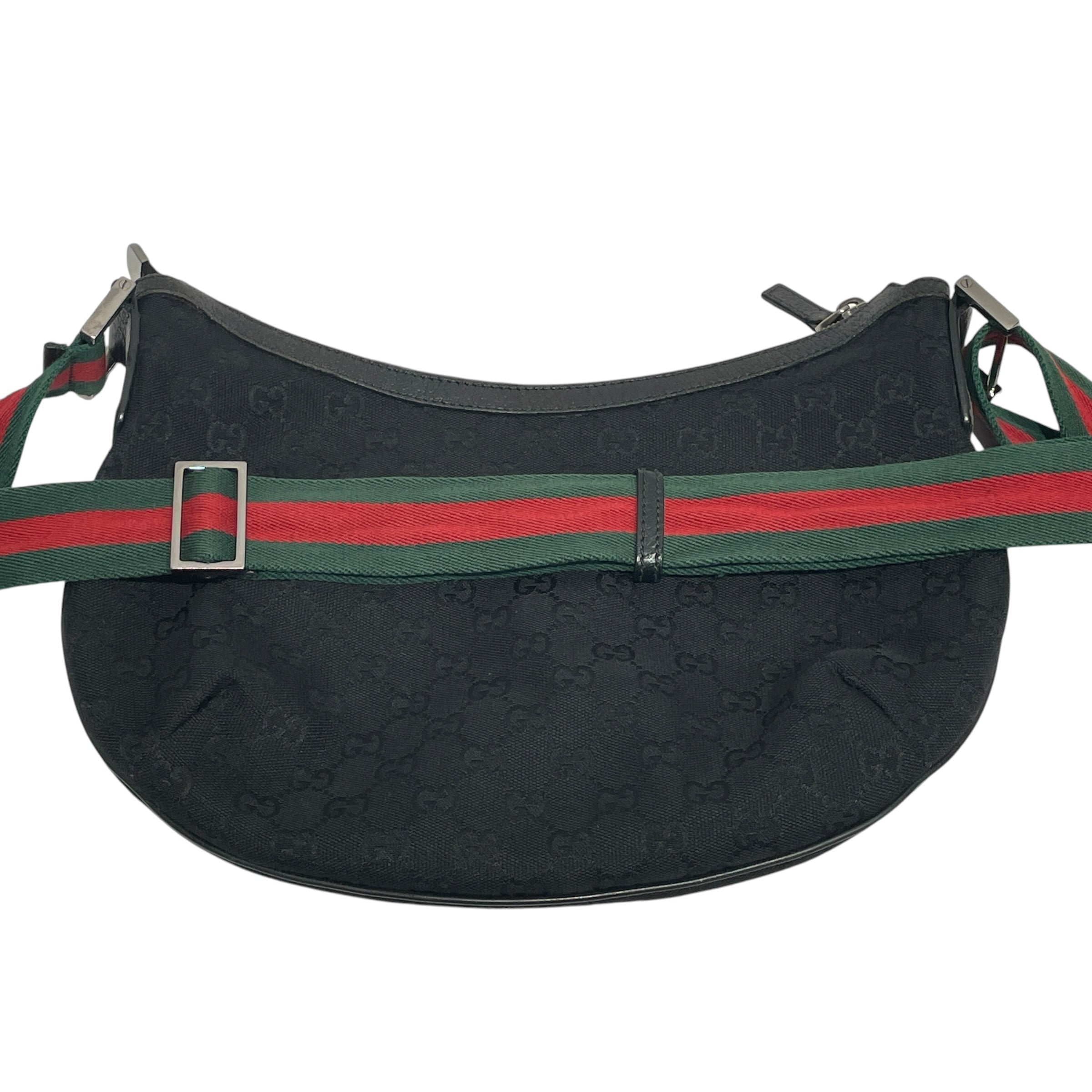 GUCCI/Hand Bag/Monogram/Cotton/BLK/MONOGRAM HOBO WEB view 7