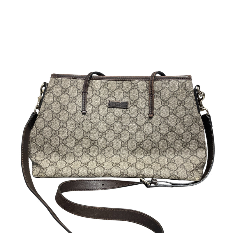 GUCCI/Tote Bag/OS/Monogram/Leather/BRW/GG SUPREME TOTE