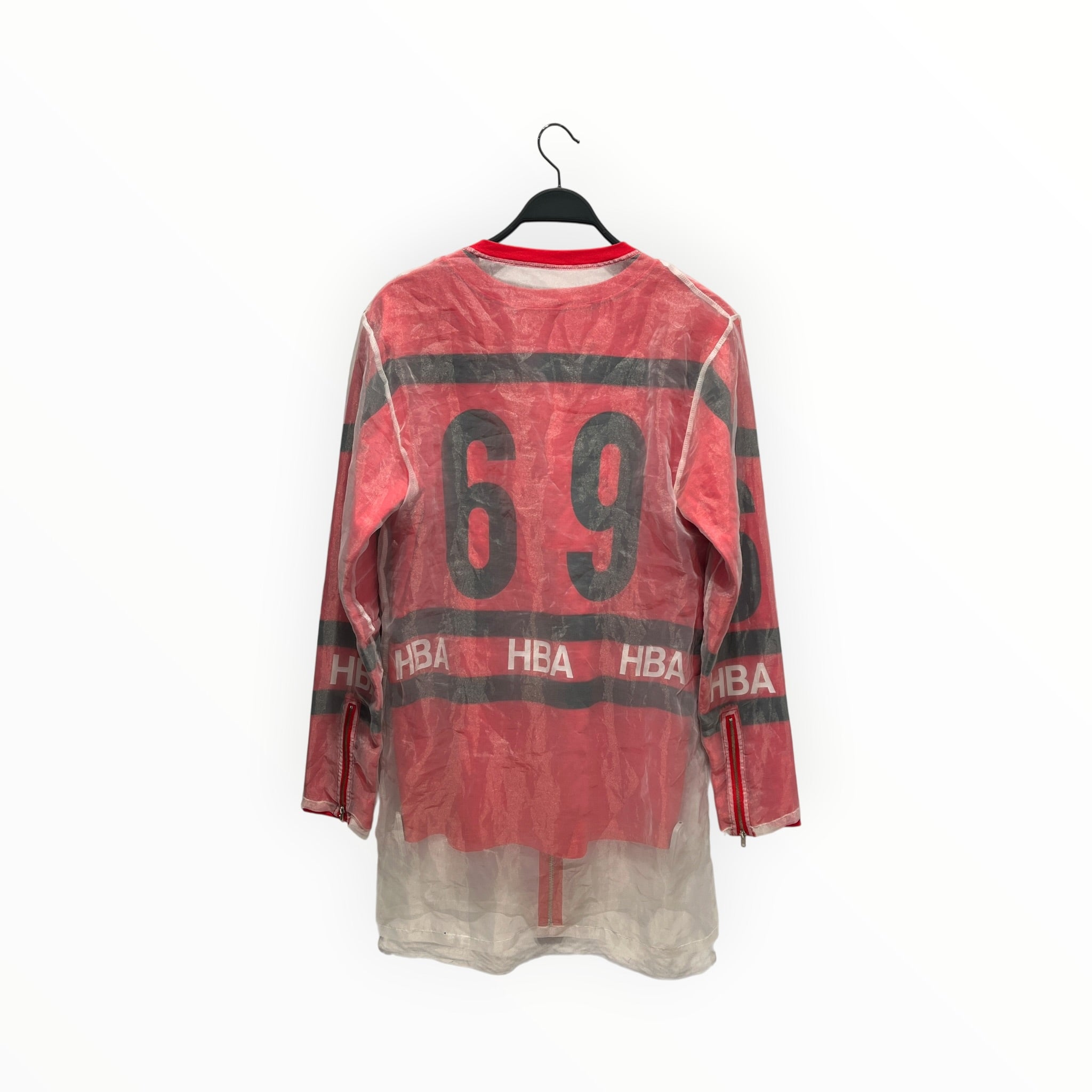 HOOD BY AIR./Blouson/S/Cotton/RED/No Collar/Graphic/SS14 ORGANZA HOCKEY JACKET view 2