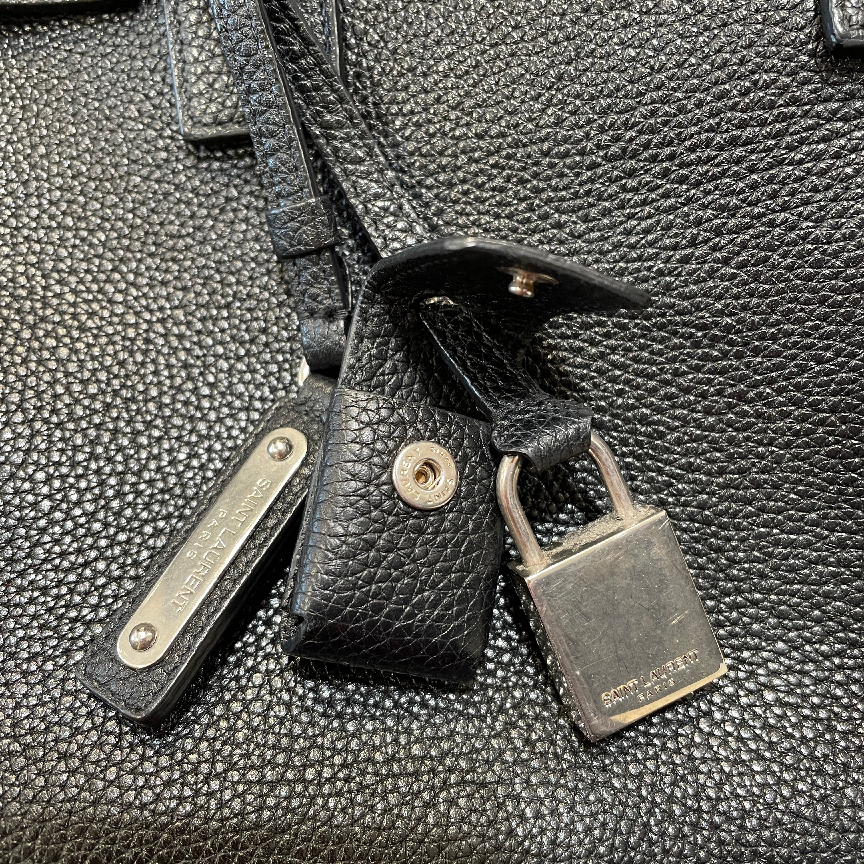 SAINT LAURENT/Bag/Leather/BLK/sac de jour view 5