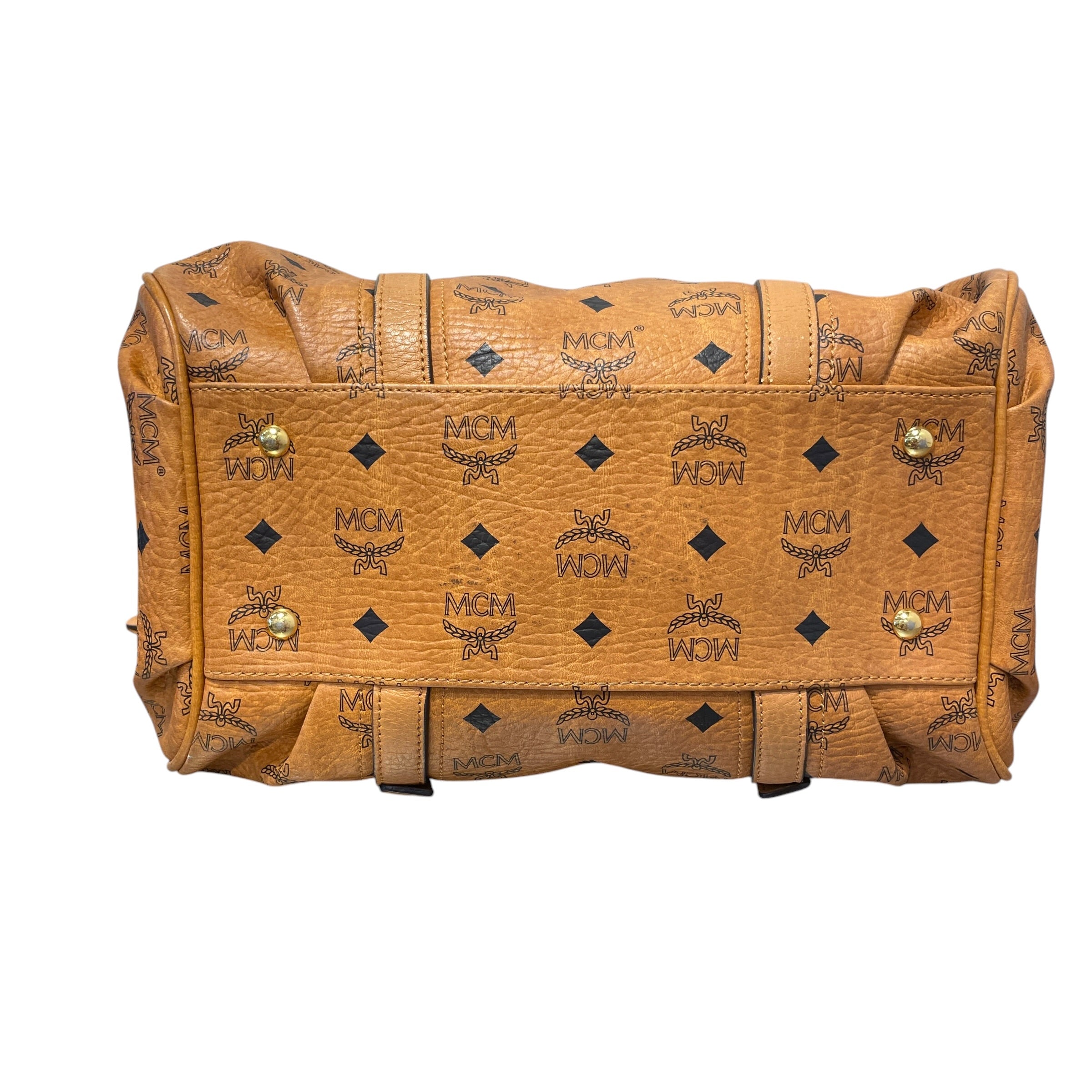 MCM/Luggage/Monogram/Cotton/BRW/Mongram Luggage view 5