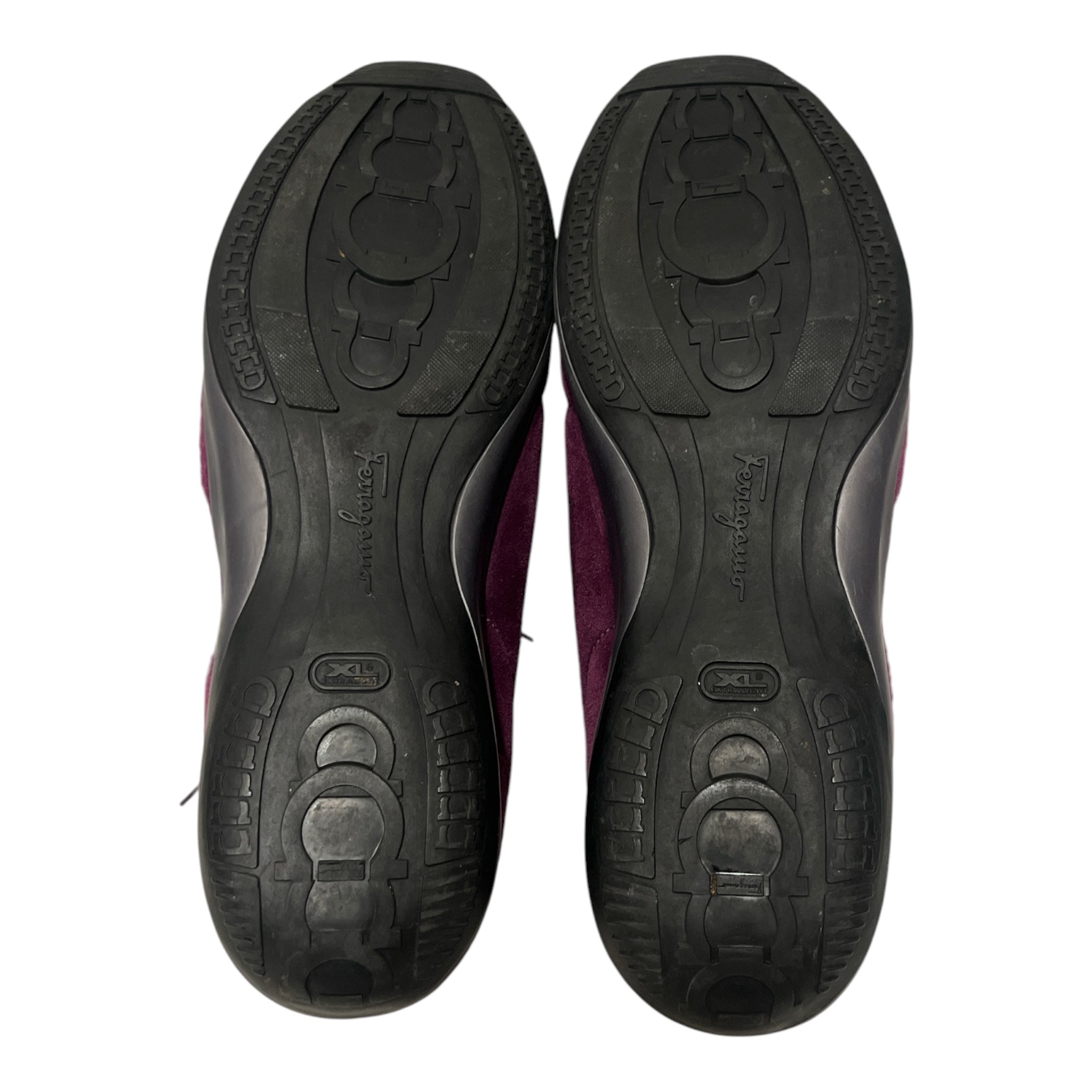 Salvatore Ferragamo/Low-Sneakers/US 9.5/Suede/PPL/2000S SUEDE view 3