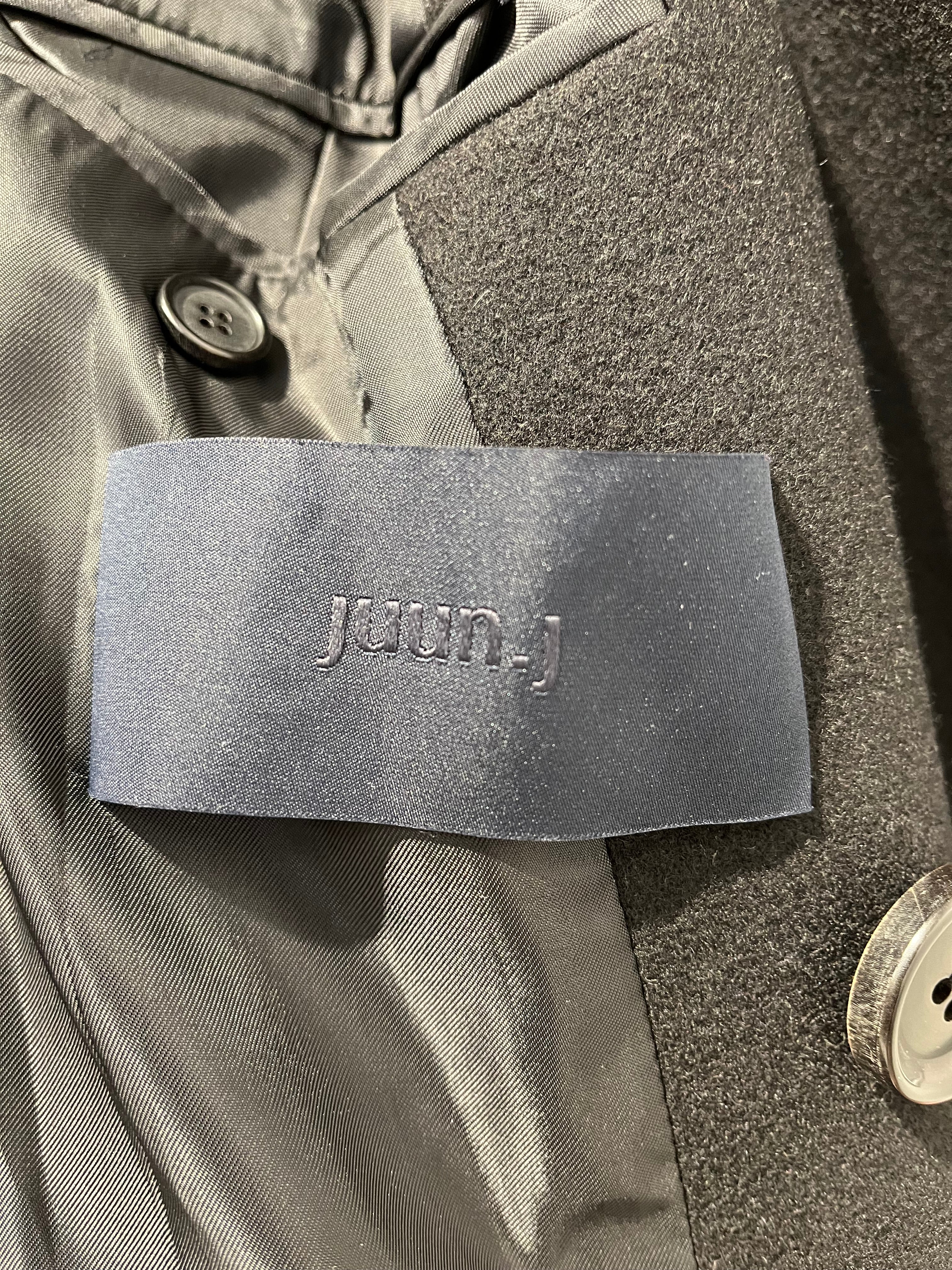 Juun.J/Peacoat/50/Wool/BLK/Double Breasted/2LAYERED POCKET JC1Y30P765 view 3