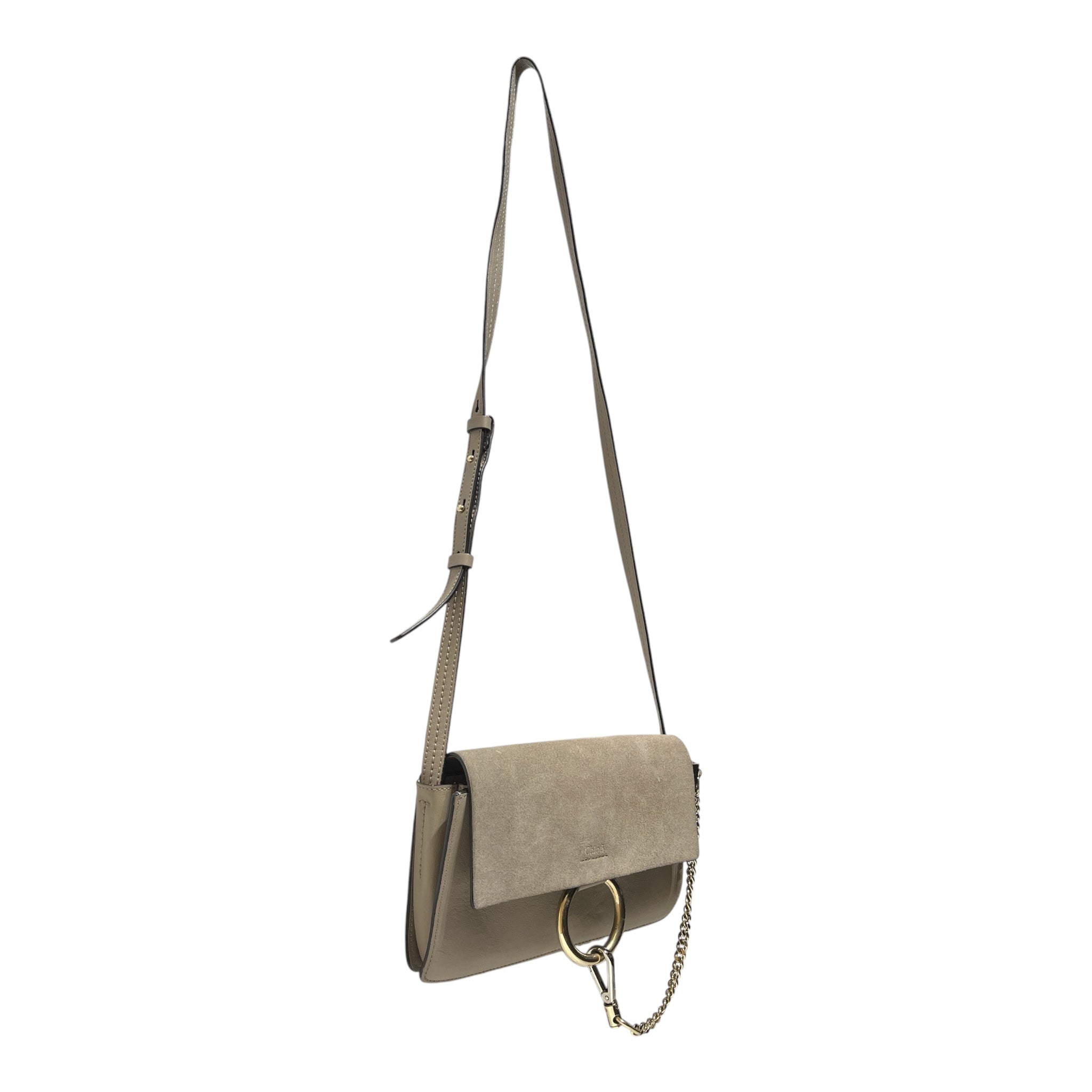 Chloe/Cross Body Bag/Leather/GRY/FAYE SHOULDER BAG view 5