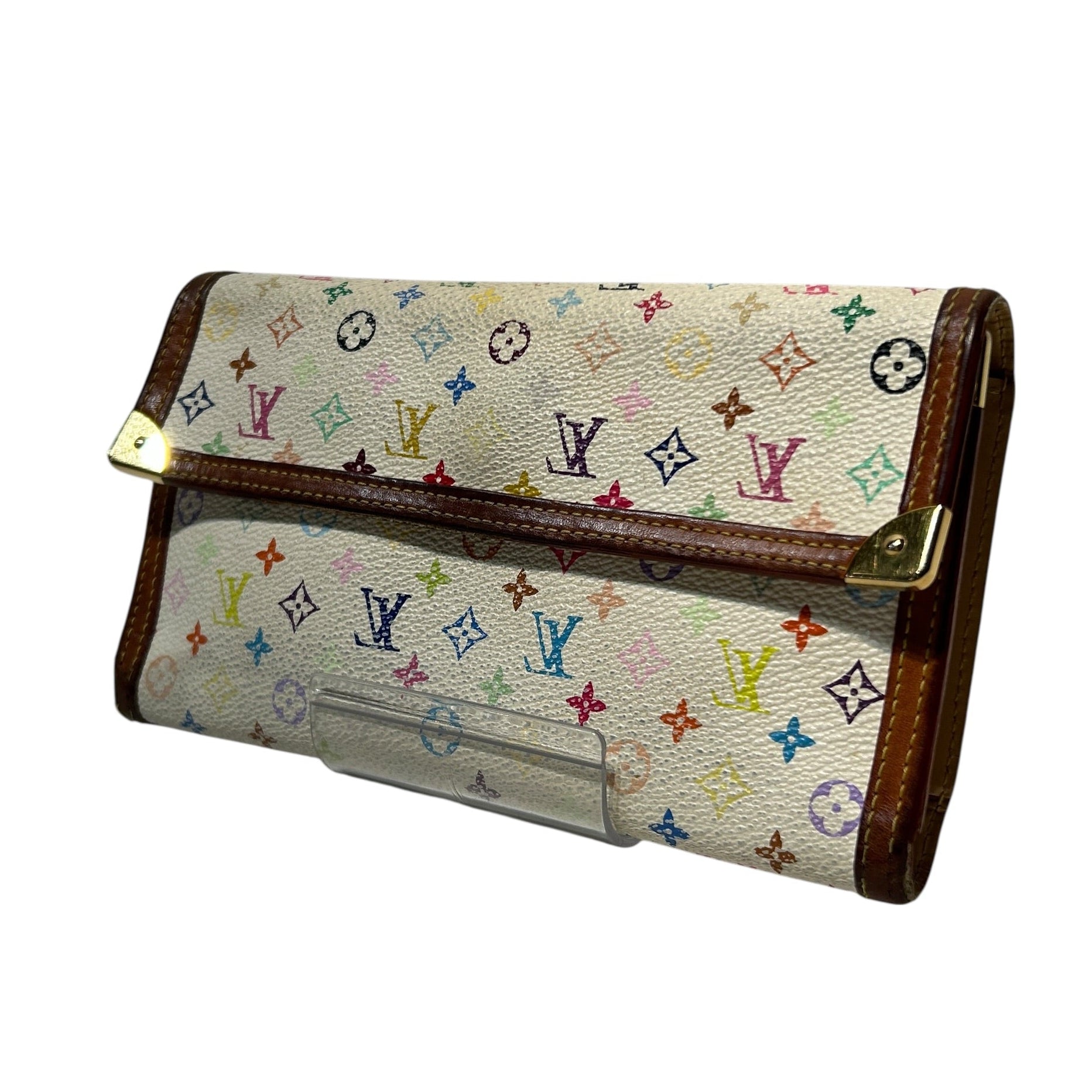 LOUIS VUITTON/Long Wallet/Monogram/MLT/Mulitcolor Canvas view 1