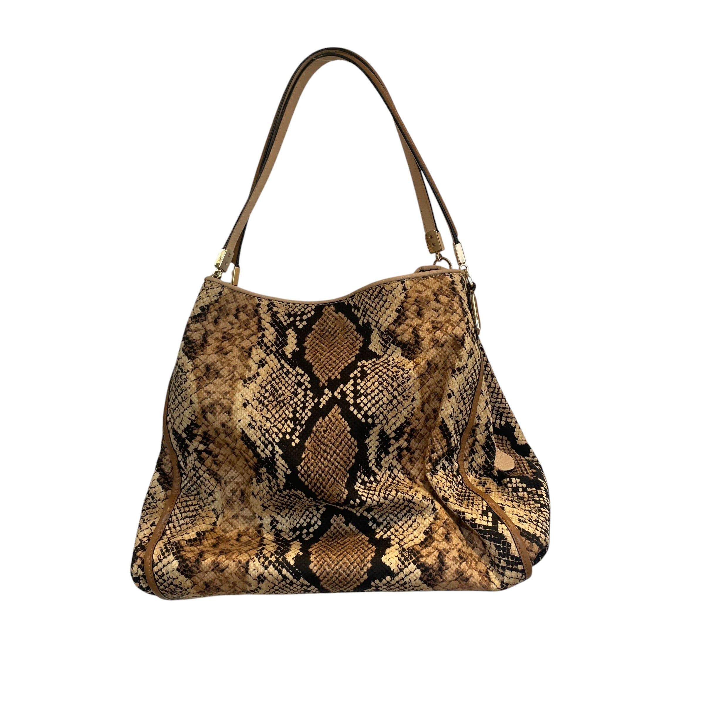 COACH/Hand Bag/Nylon/BEG/MADISON PYTHON PRINT view 1