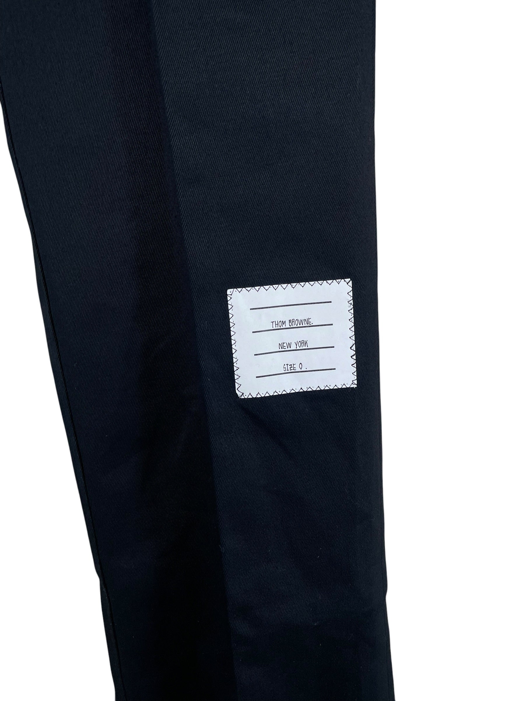 THOM BROWNE. NEW YORK/Slacks/0/Cotton/NVY/navy SLACKS 4 stripe TAGS view 5
