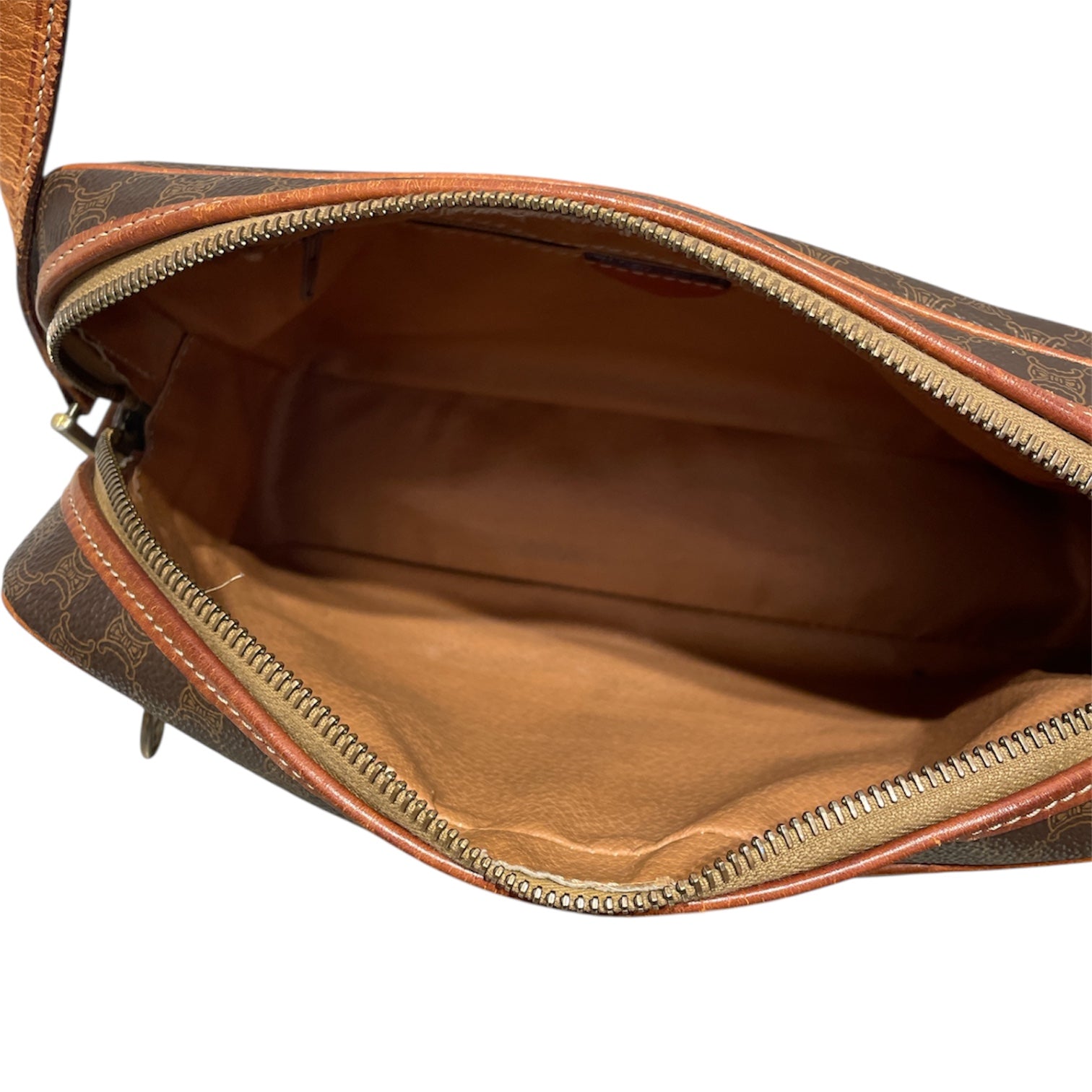 CELINE/Cross Body Bag/Monogram/Leather/BRW/CELINE MACADAM SHOULDER BAG view 5