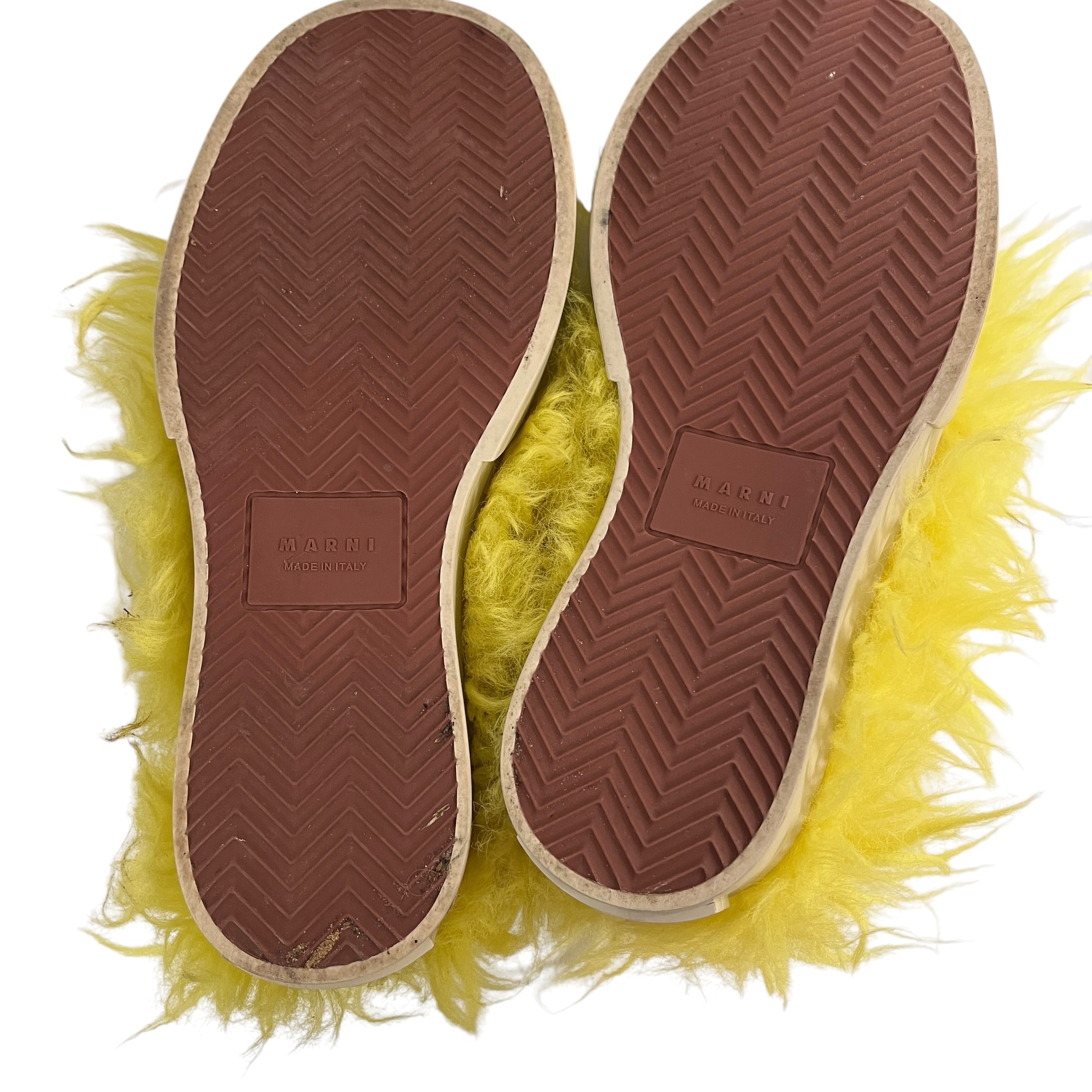 MARNI/Low-Sneakers/EU 40/Fake Fur/YEL/SSense Yellow Sneakers view 3