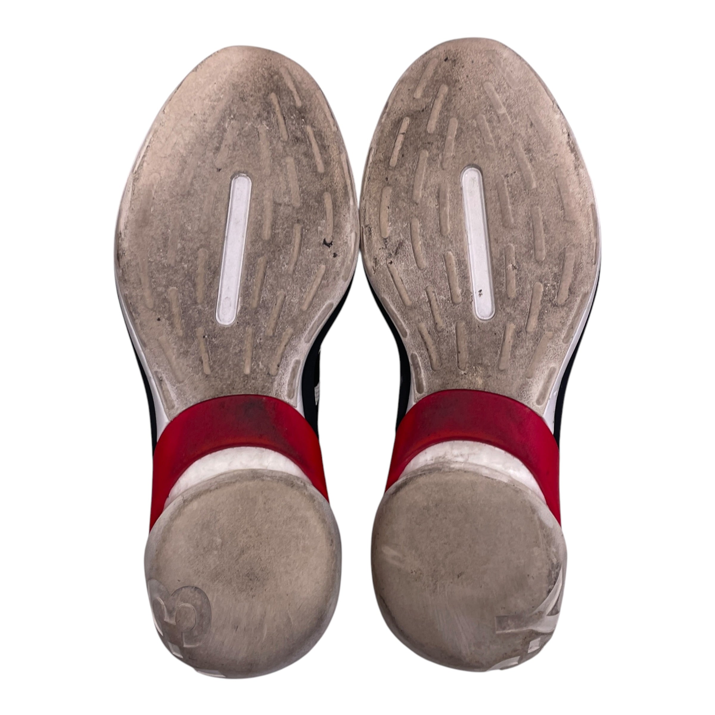adidas/YOHJI YAMAMOTO/Low-Sneakers/US 8.5/Polyester/WHT/red + black details view 3