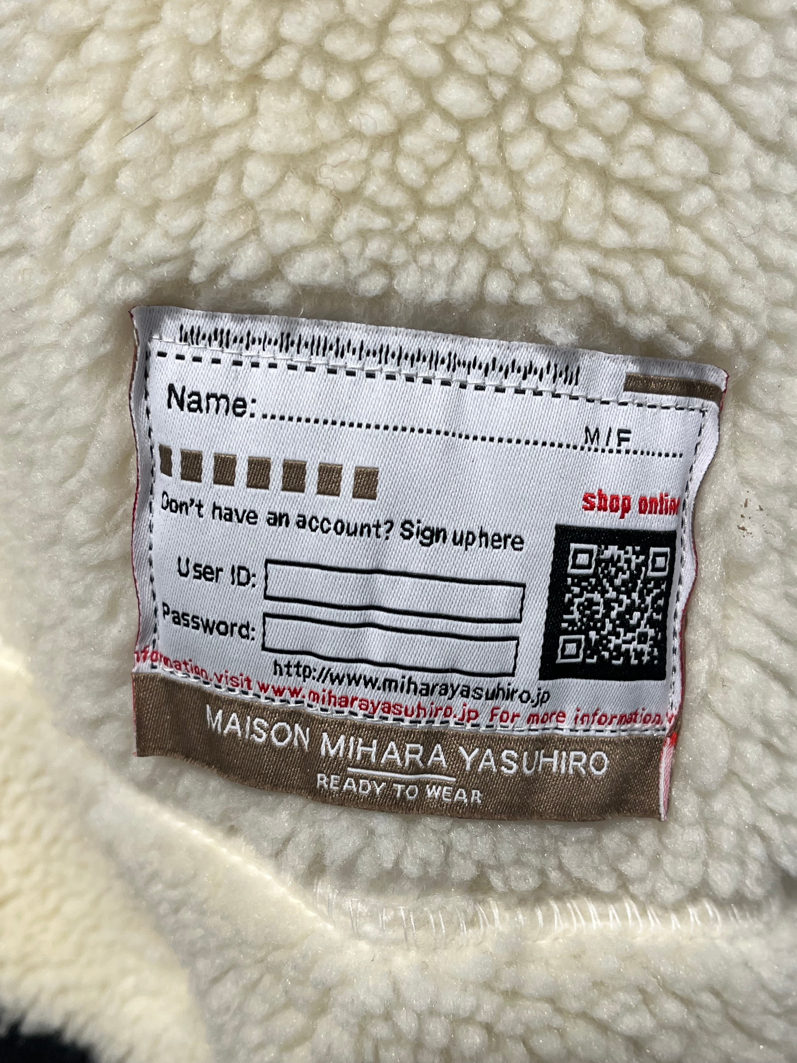 MIHARA YASUHIRO/Fleece Jkt/48/Polyester/CRM/BIG ZIPPER FLEECE view 3
