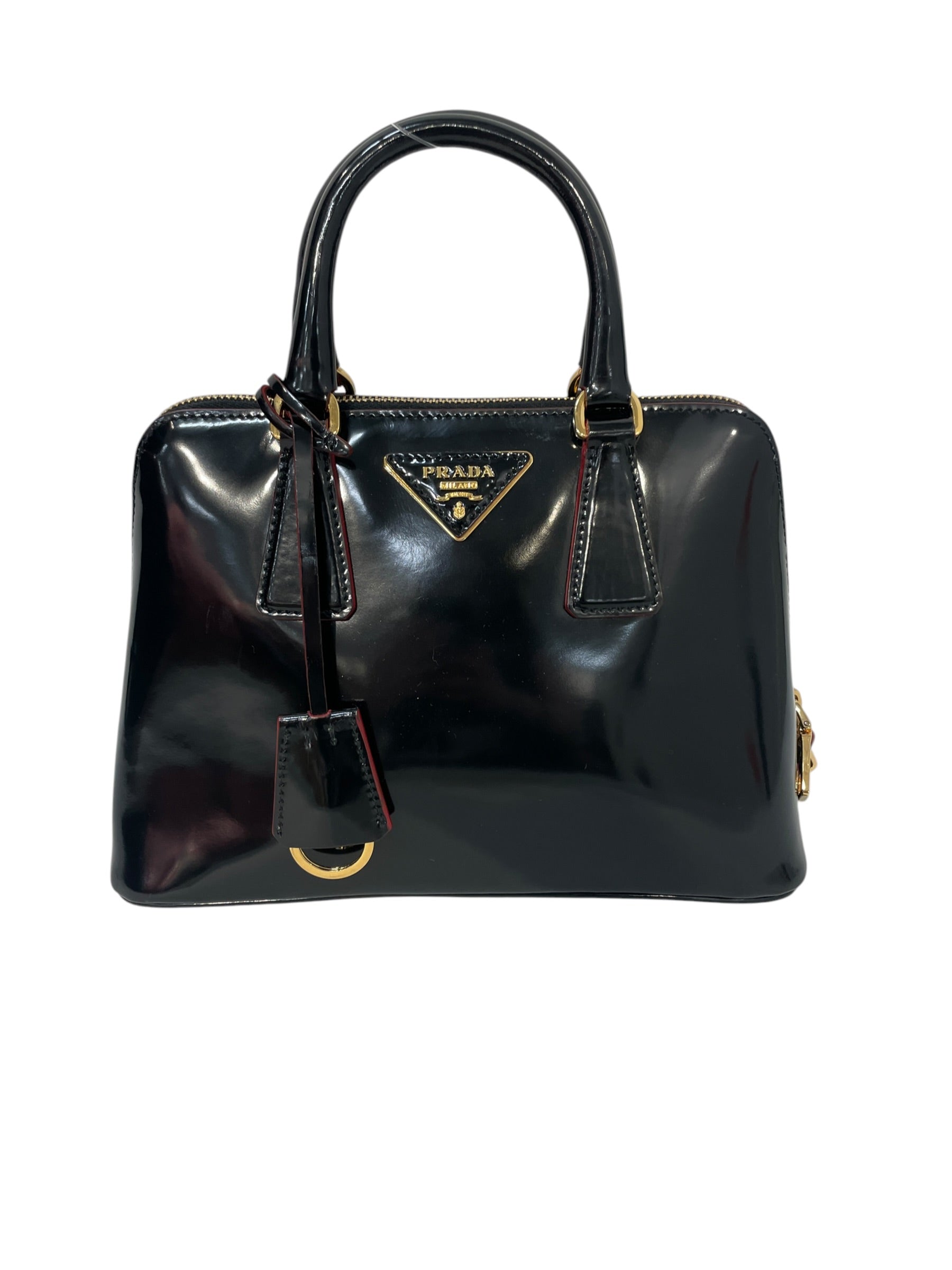 PRADA/Hand Bag/Leather/Black/ view 1