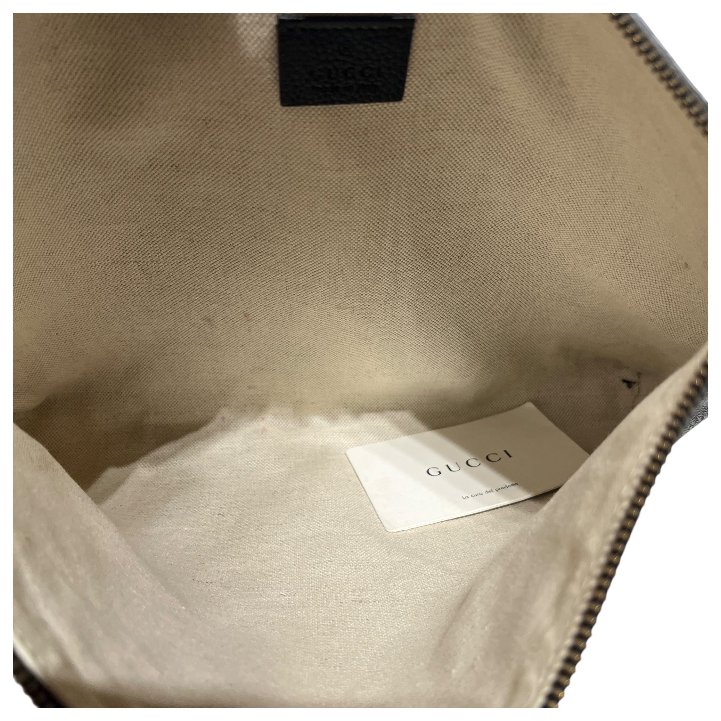 GUCCI/Pouch/Stripe/Leather/BLK/POUCH view 4