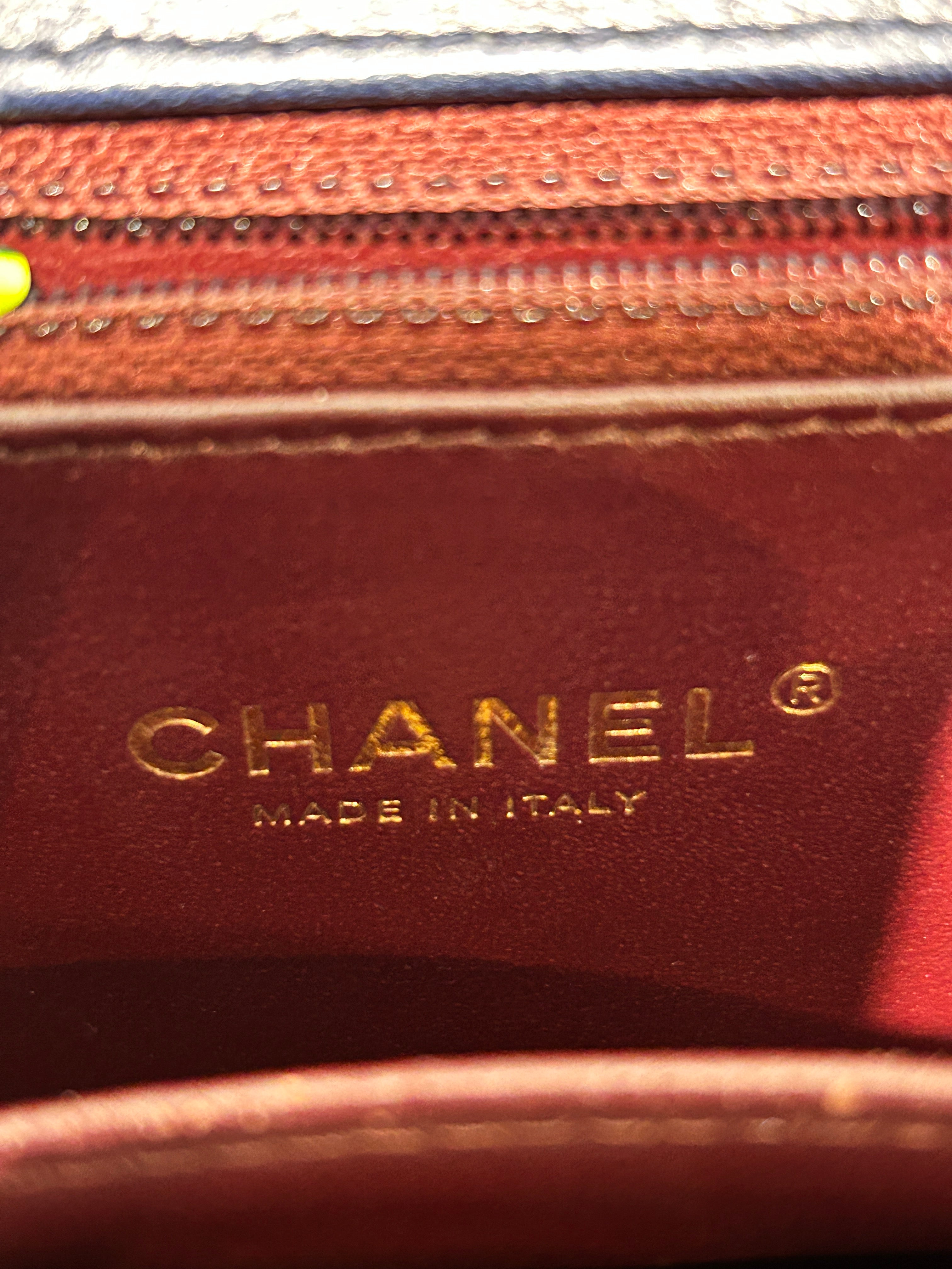 CHANEL/Bag/Leather/NVY/CHEVRON MINI COCO LEATHER FLAP view 5